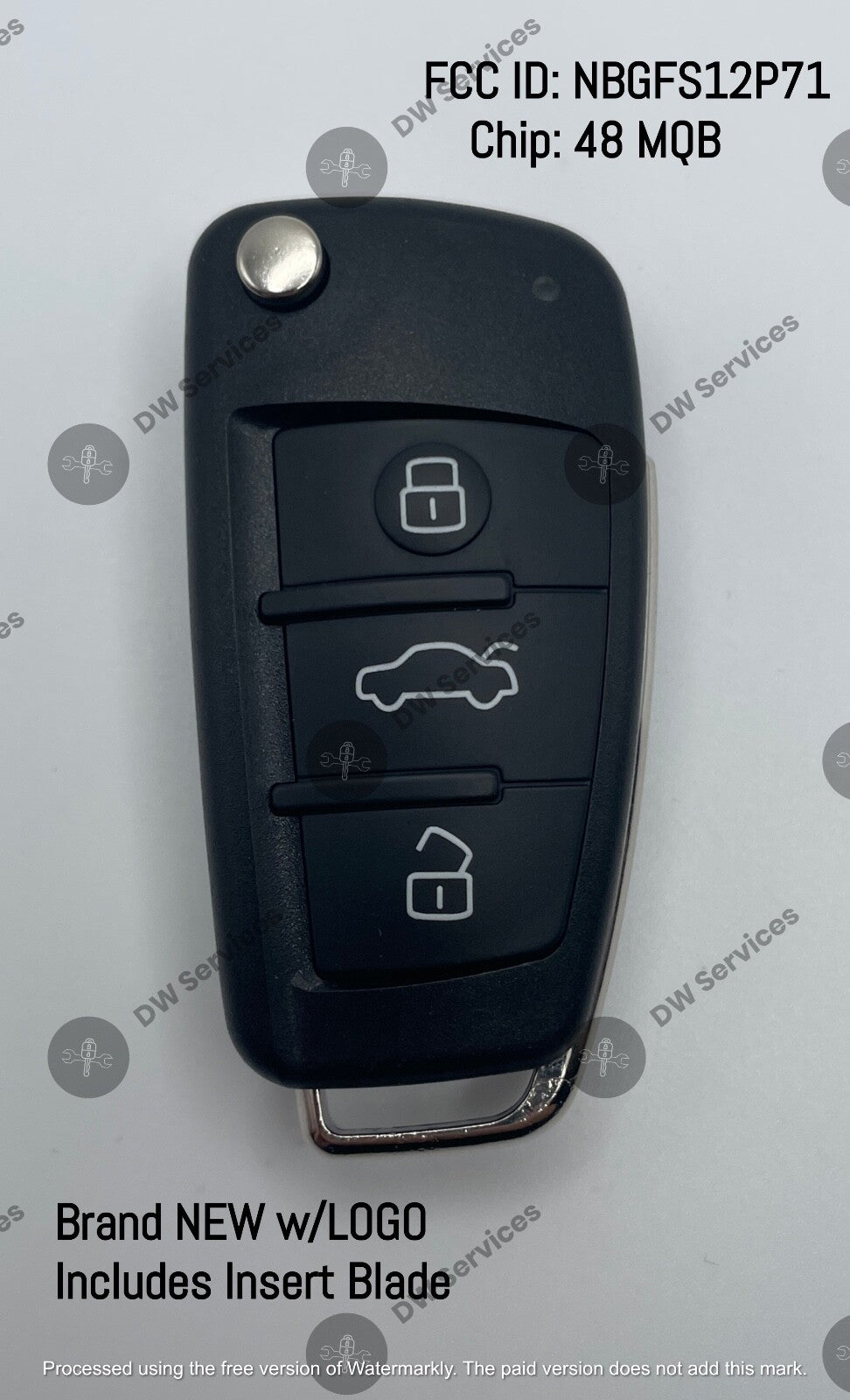 NEW! Audi A3 / S3 12-17 remote key fob Smart Proximity NBGFS12P71 8V0 837 220 E