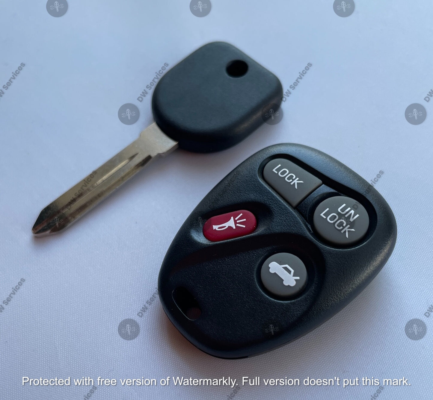 NEW! GM keyless entry remote FOB KOBLEAR1XT & NON Transponder KEY GMC Chevy OLDS