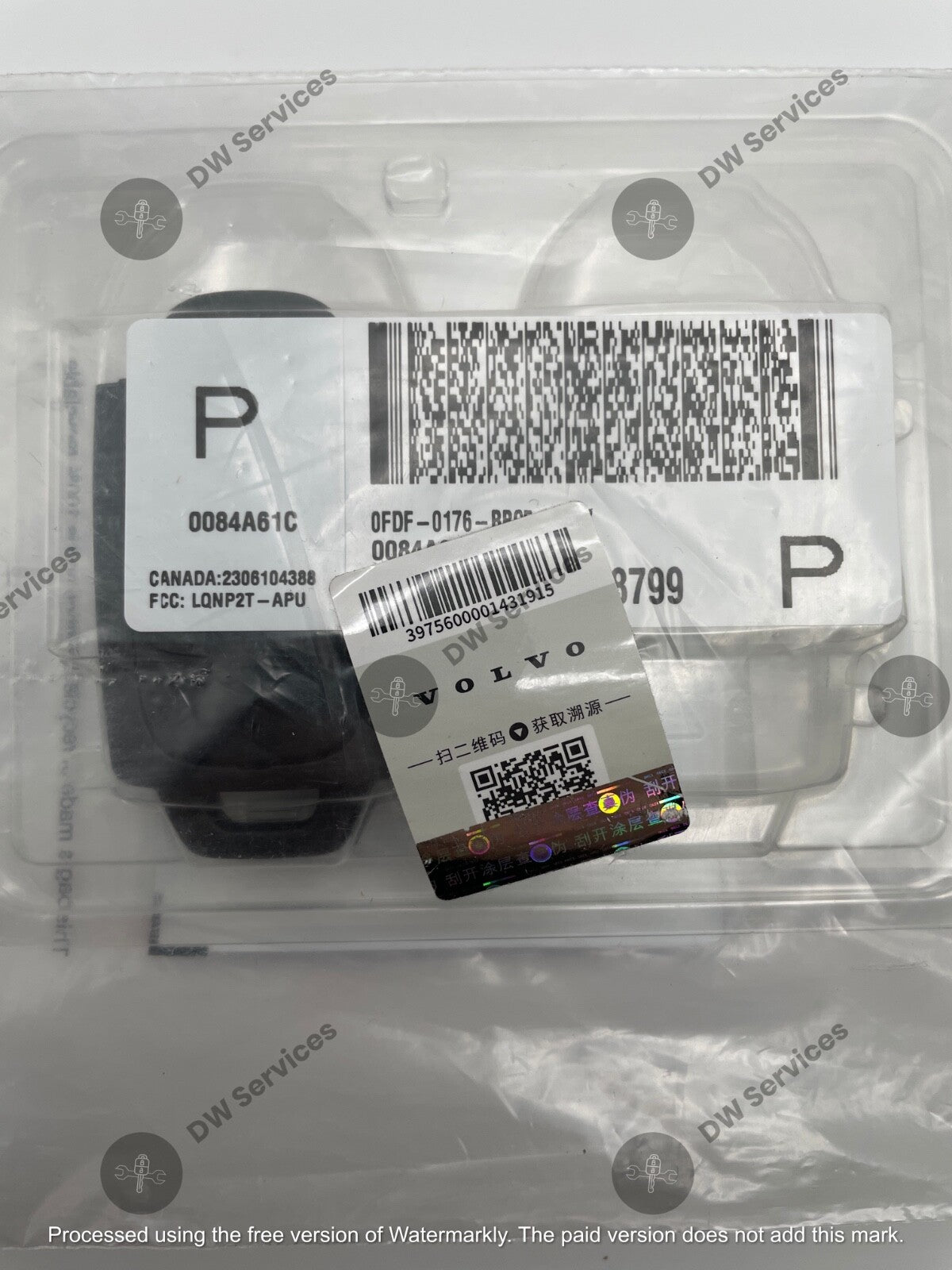 NEW! Genuine OEM VOLVO Remote flip Key FOB LQNP2T-APU S60 S80 XC90 V70 XC70 XC90