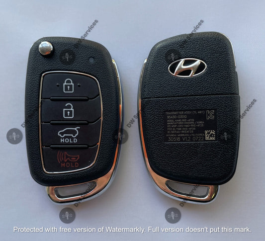NEW! GENUINE Hyundai Tucson Flip key remote fob TQ8-RKE-4F25 TL-4BT 95430-D3010