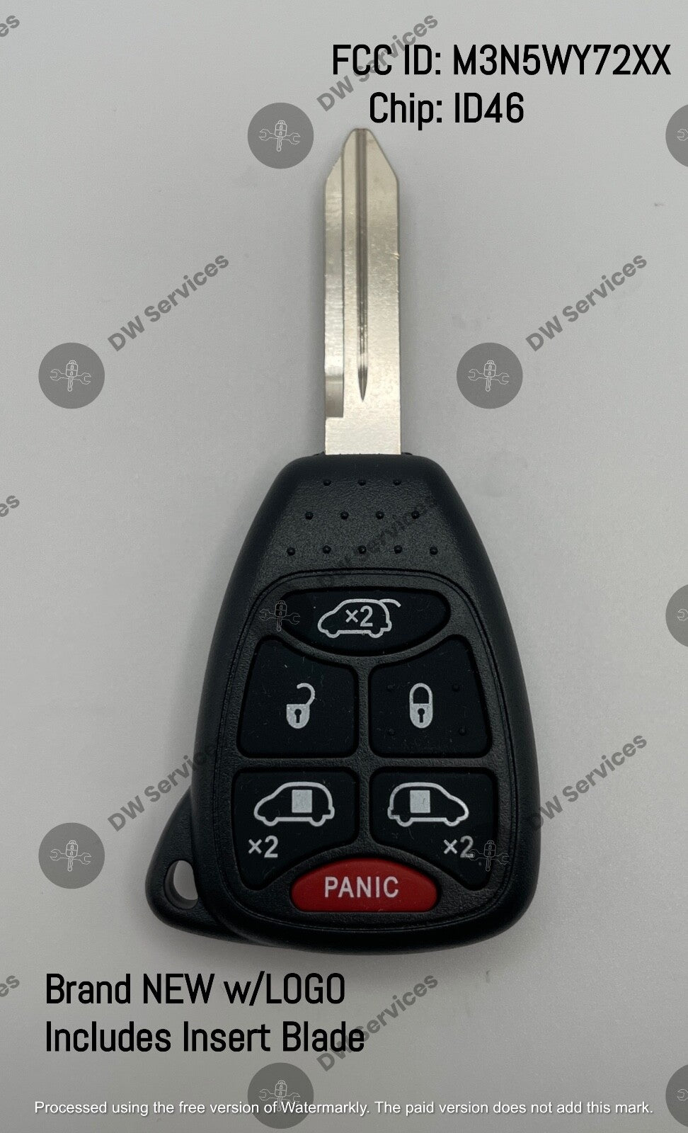 NEW! Chrysler Town & Country 2004-2007 remote head key FOB M3N5WY72XX 05183683AA