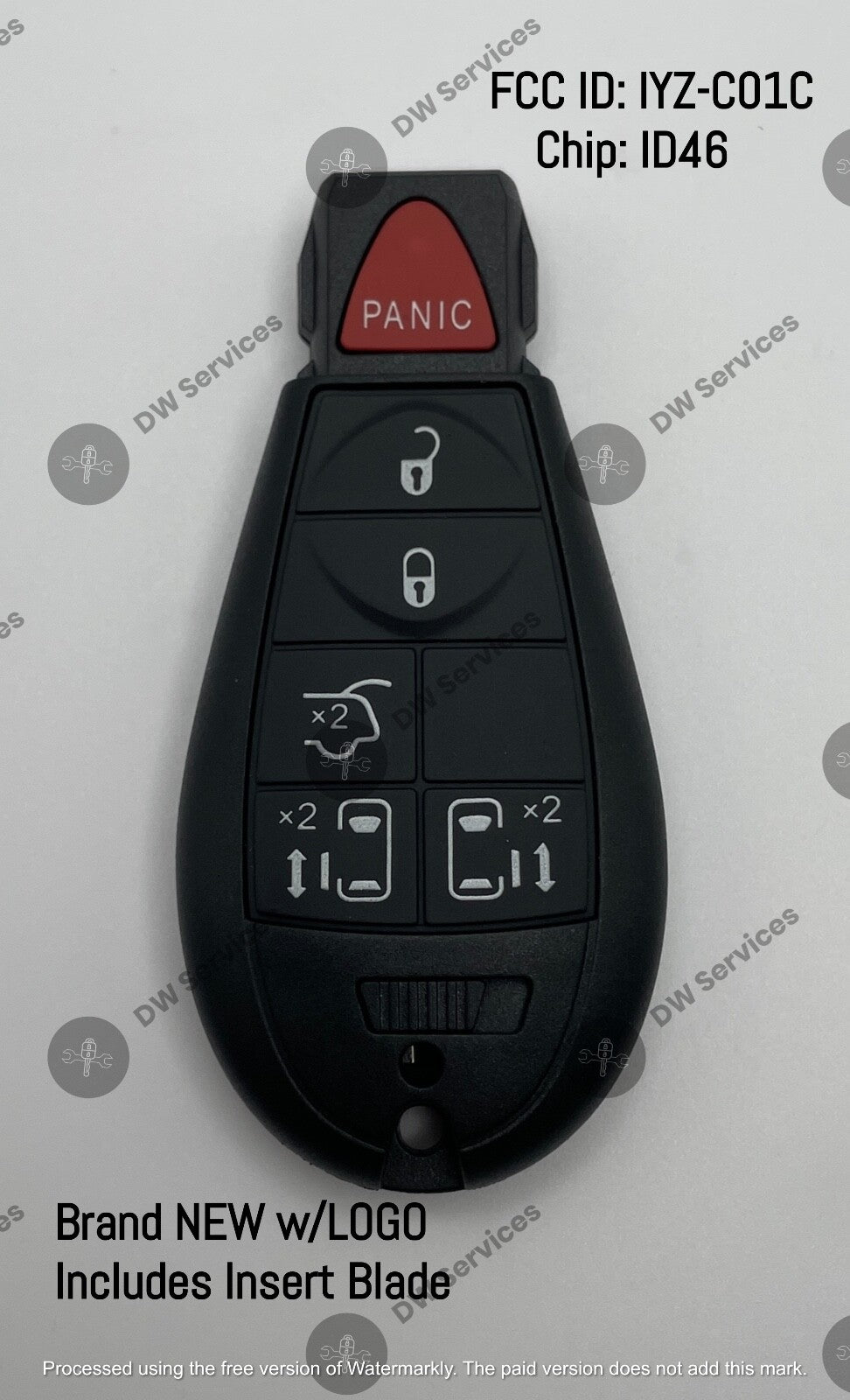 NEW! Chrysler Town & Country 2008-2017 remote key fob FOBIK IYZ-C01C  M3N5WY783X