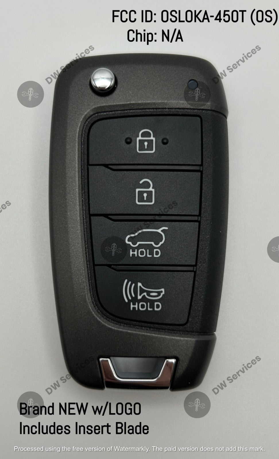NEW! OEM GENUINE Hyundai KONA Flip key remote fob OSLOKA-450T (OS) / 95430-J9500