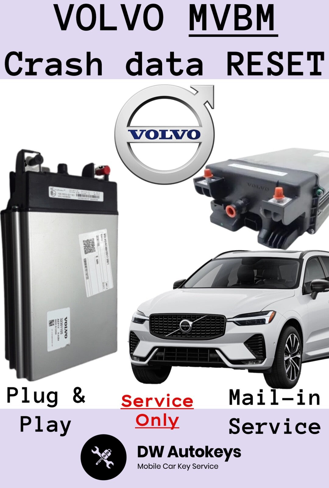 NEW models VOLVO 48V MILD HYBRID BATTERY MVBM Crash DATA Clear Module Reset 24h