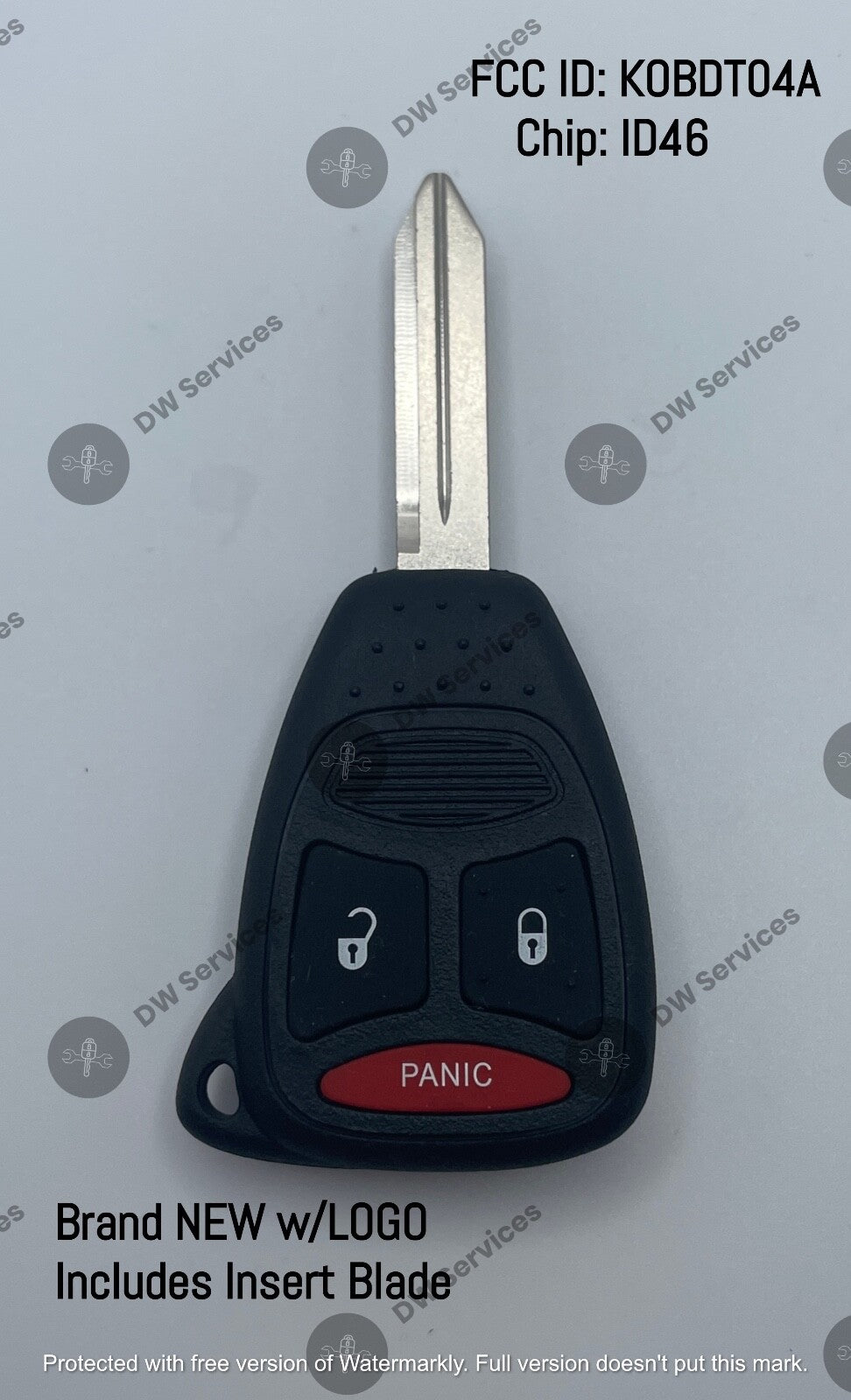 NEW! Dodge 3-button keyless entry remote key FOB KOBDT04A Durango Dakota Caliber