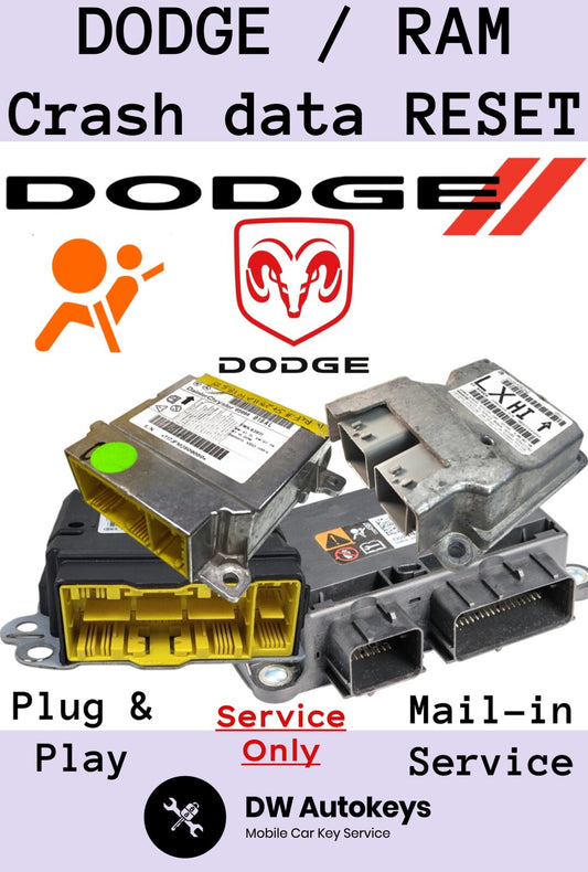Dodge / RAM Module Reset SRS Crash DATA Clear SAME DAY Turn-around Return