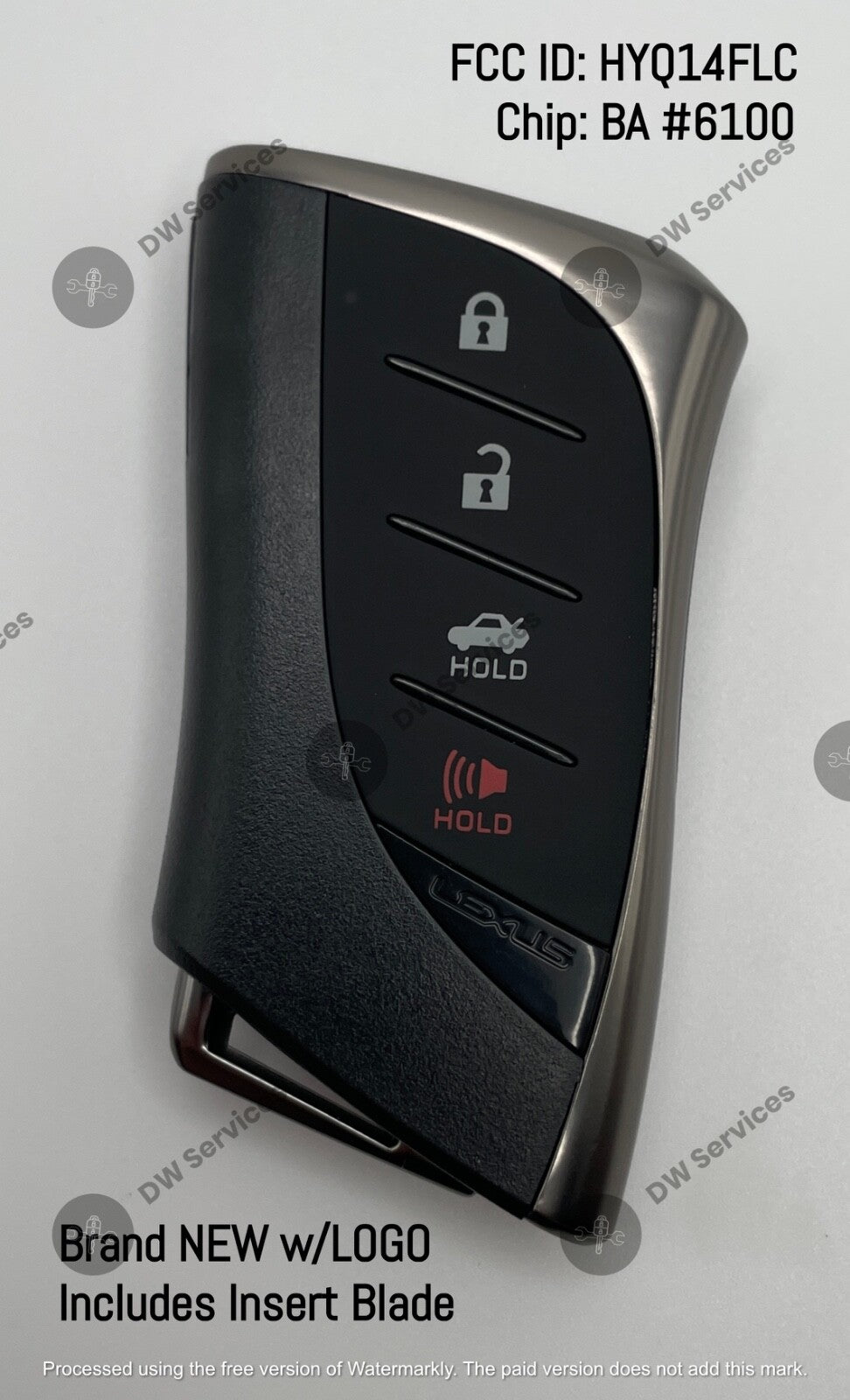 NEW! Lexus LS500 PROXIMITY remote SMART key FOB HYQ14FLC #6100 / 8990H-50320