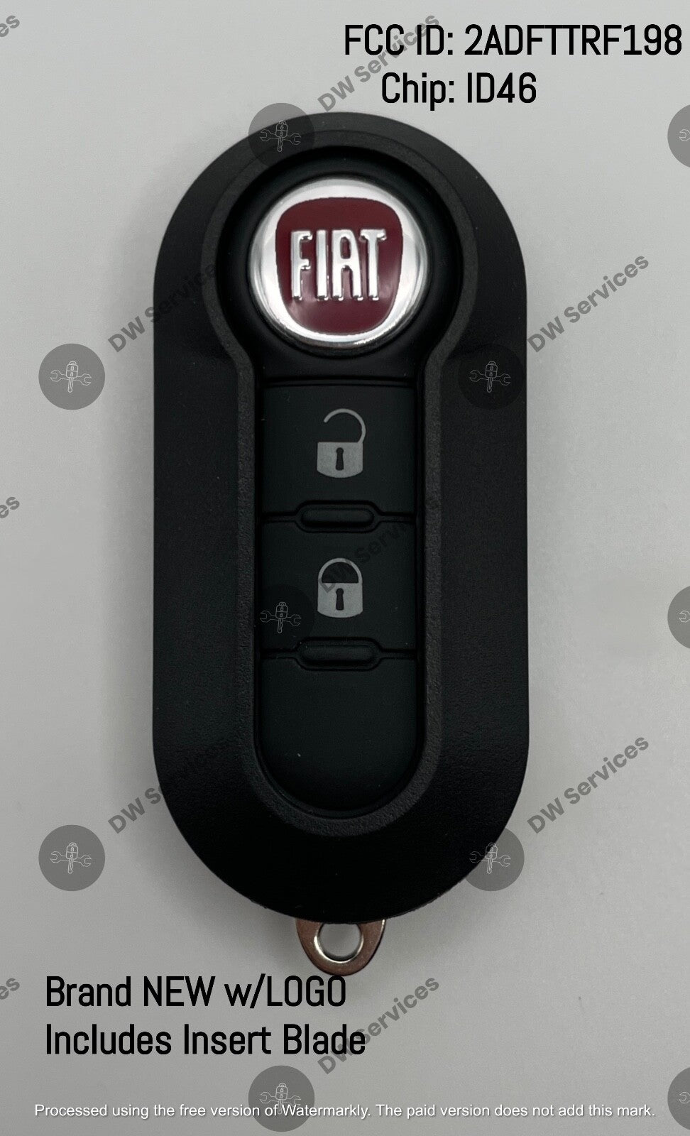 NEW! FIAT 500 L remote flip key fob Switchblade RX2TRF198 2ADPXTRF198 M.Marelli