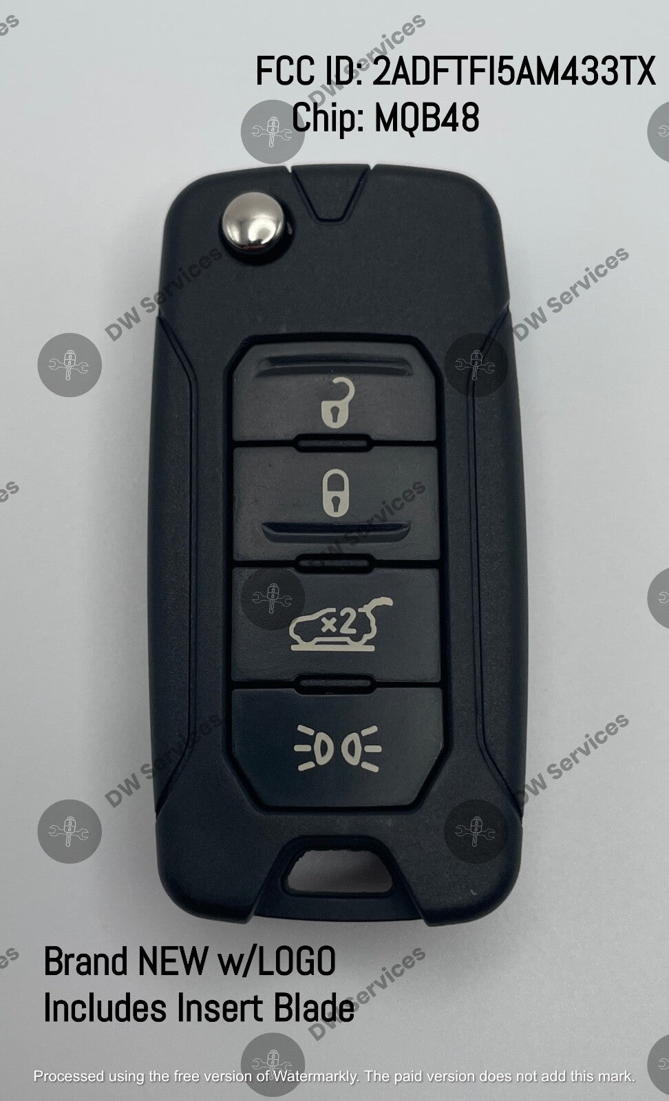 NEW! OEM Jeep Renegade /FIAT 500 remote flip key fob Switchblade 2ADFTFI5AM433TX