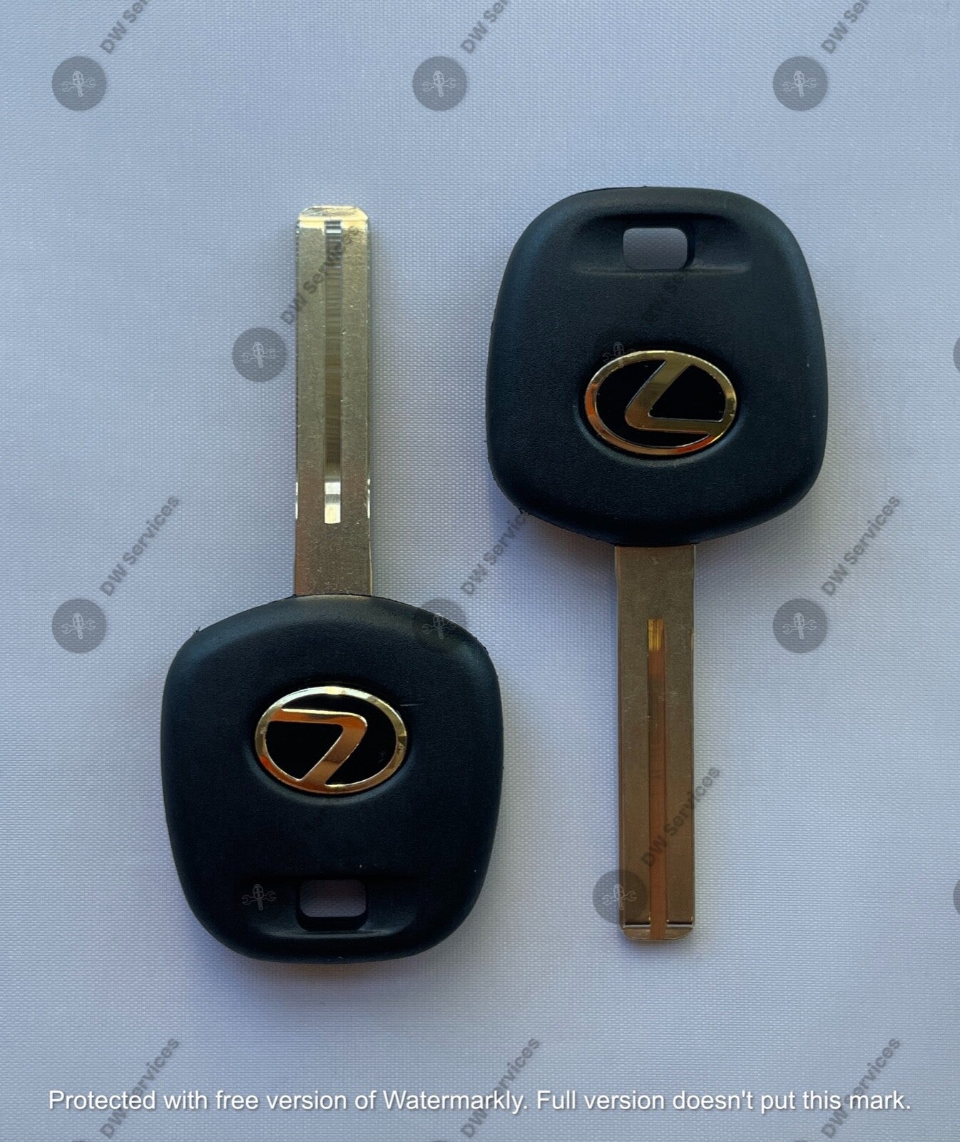2x NEW! OEM Lexus Transponder Chip 4C Ignition Key Replacement TOY48 Short Blade