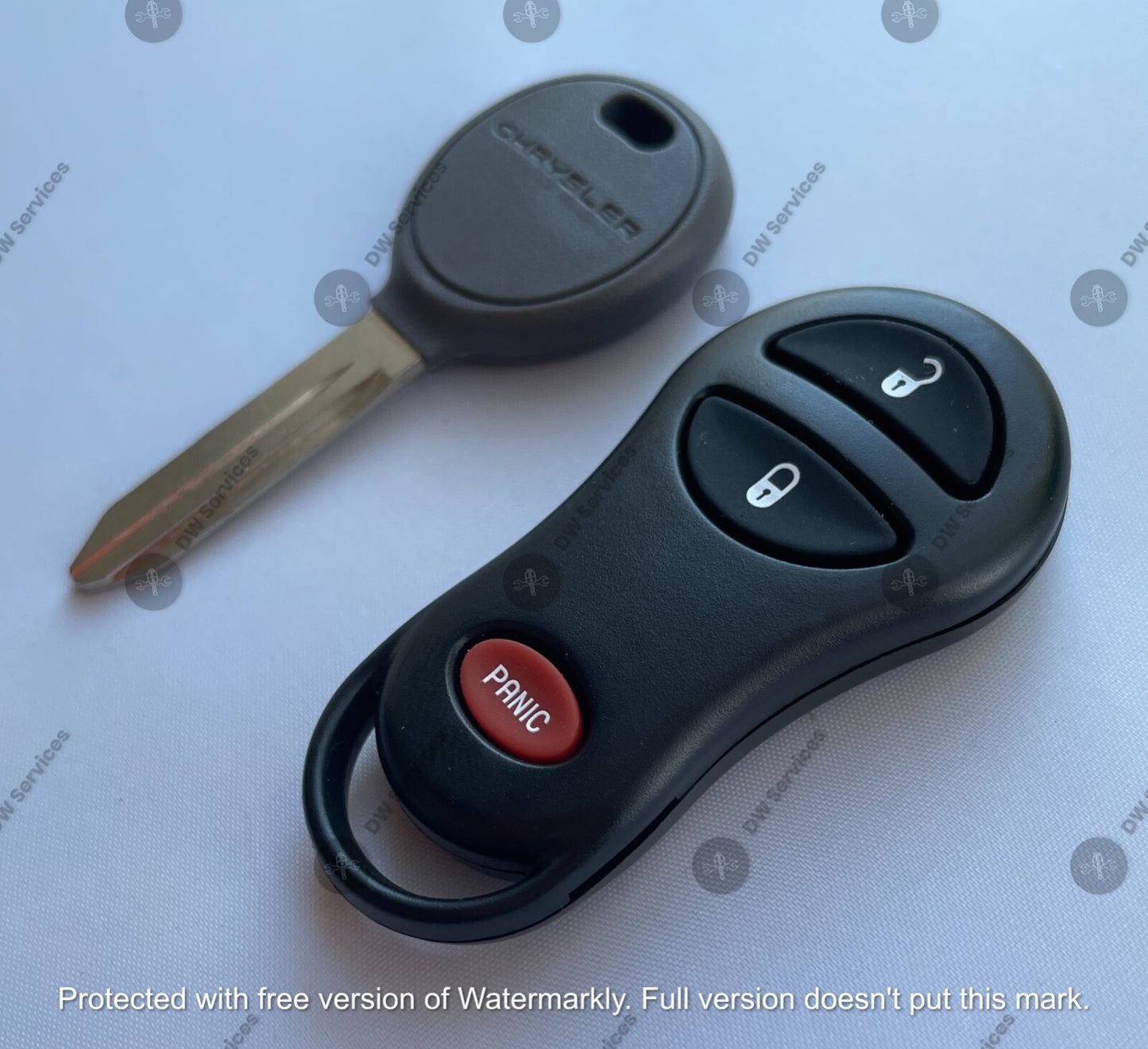 NEW! Chrysler keyless entry remote FOB GQ43VT17T & Transponder KEY 4D64 Chip L/U