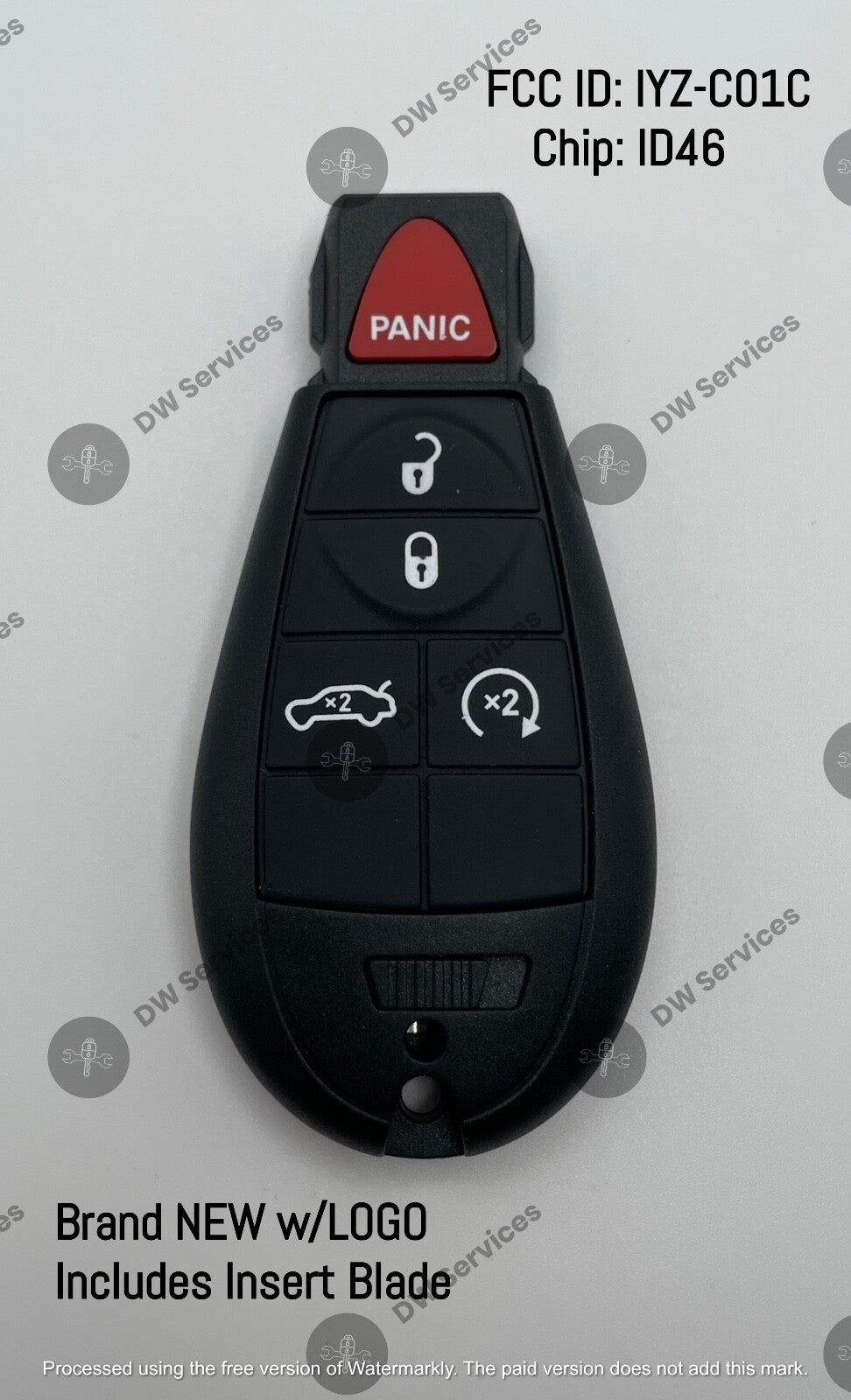 NEW! Dodge Challenger / Charger remote key fob KEYLESS GO FOBIK IYZ-C01C Push