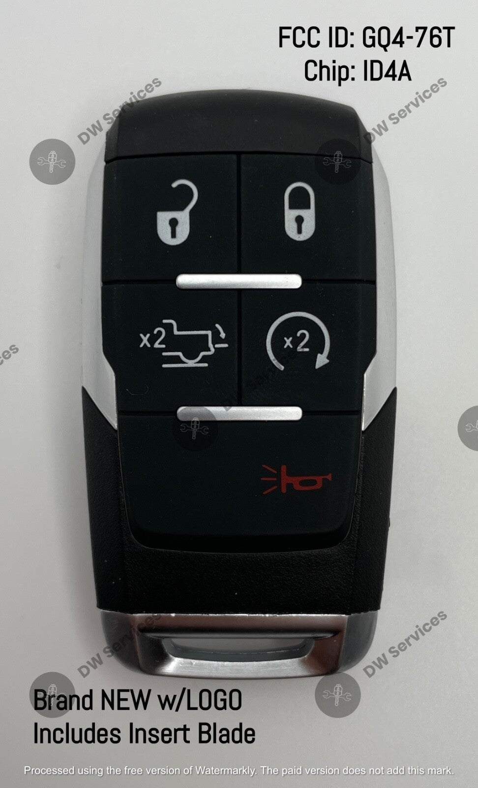 NEW! Dodge RAM Pickup HD 2500-5500 smart PROXIMITY remote key FOB GQ4-76T  19-24