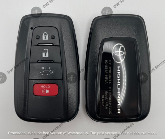 NEW OEM GENUINE Toyota HIGHLANDER 2021 - 2024 PROX remote SMART key Fob HYQ14FLA