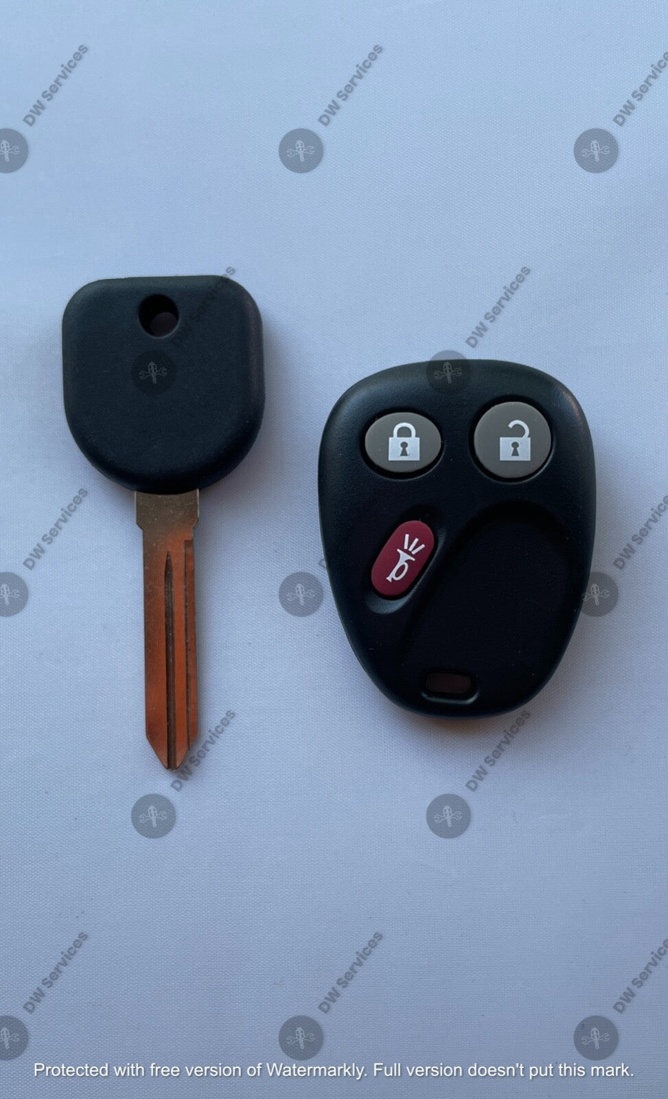 NEW! GM keyless entry remote FOB LHJ011 & NON Transponder KEY Chevy GMC Cadillac