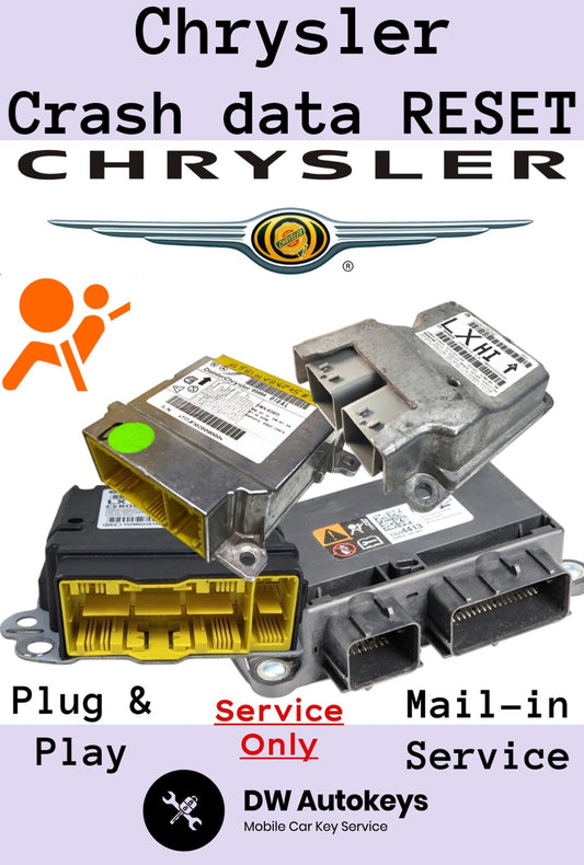 Chrysler Module Reset SRS Crash DATA Clear SAME DAY Turn-around Return