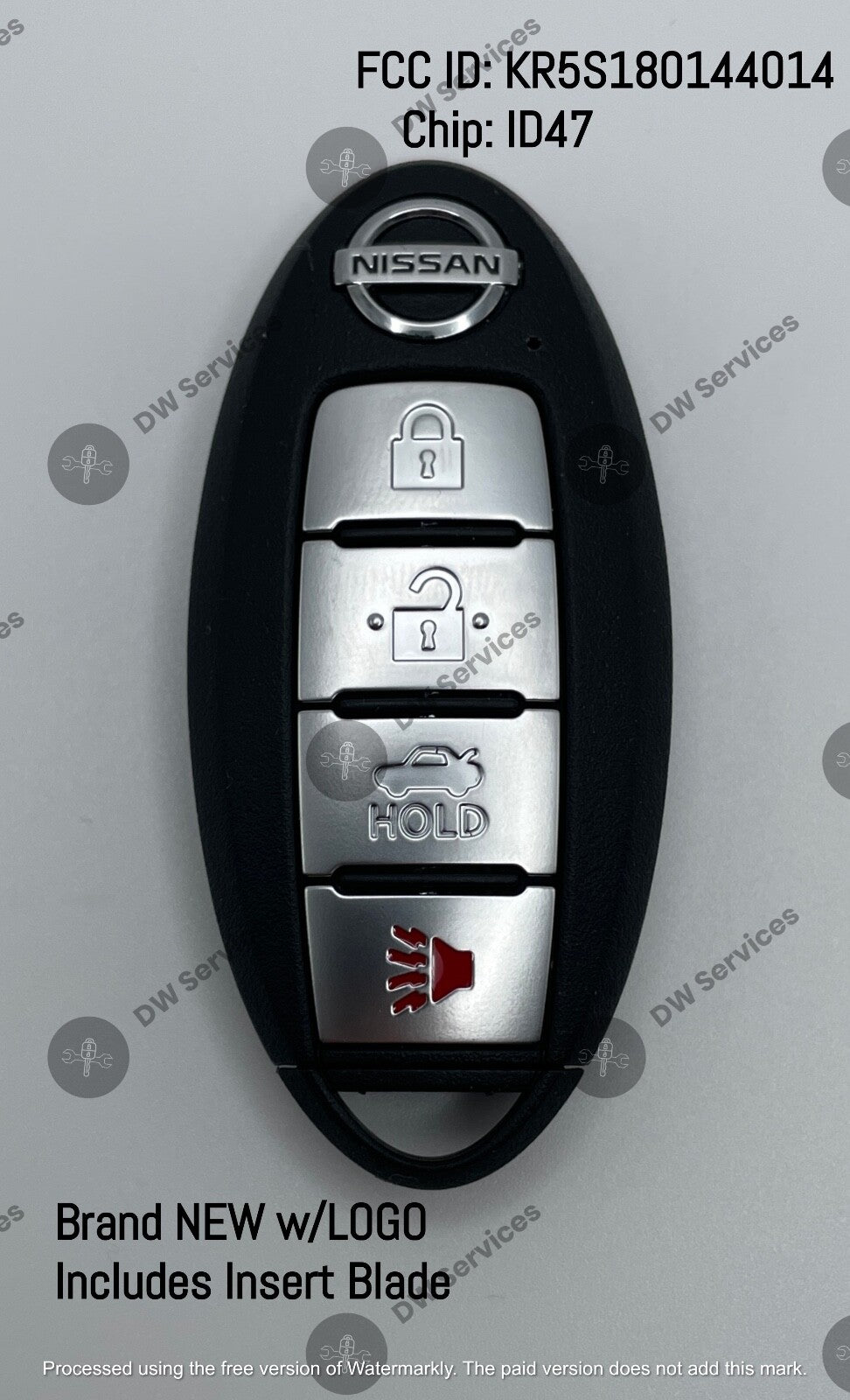 NEW! Nissan Altima / Sentra / Versa Proximity remote SMART key Fob KR5TXN1 / 801