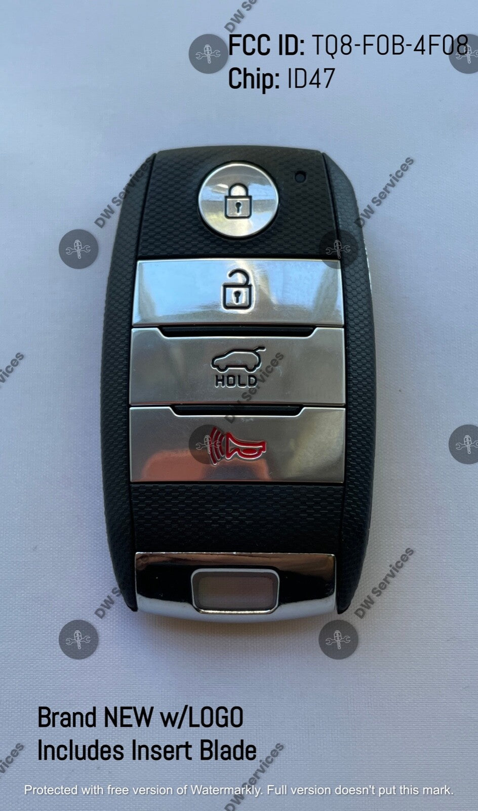 NEW! KIA Sportage 4 button Smart keyless PROX entry remote fob TQ8-FOB-4F08
