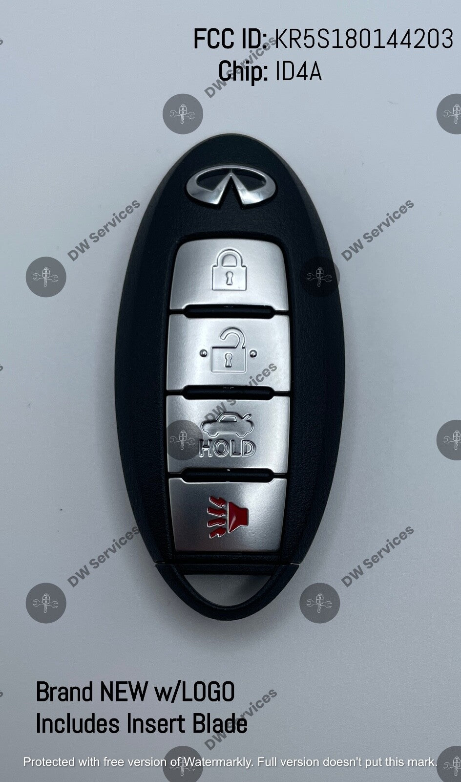 NEW! OEM Infiniti Q50 2014-2016  PROXIMITY Remote SMART key KR5S180144203