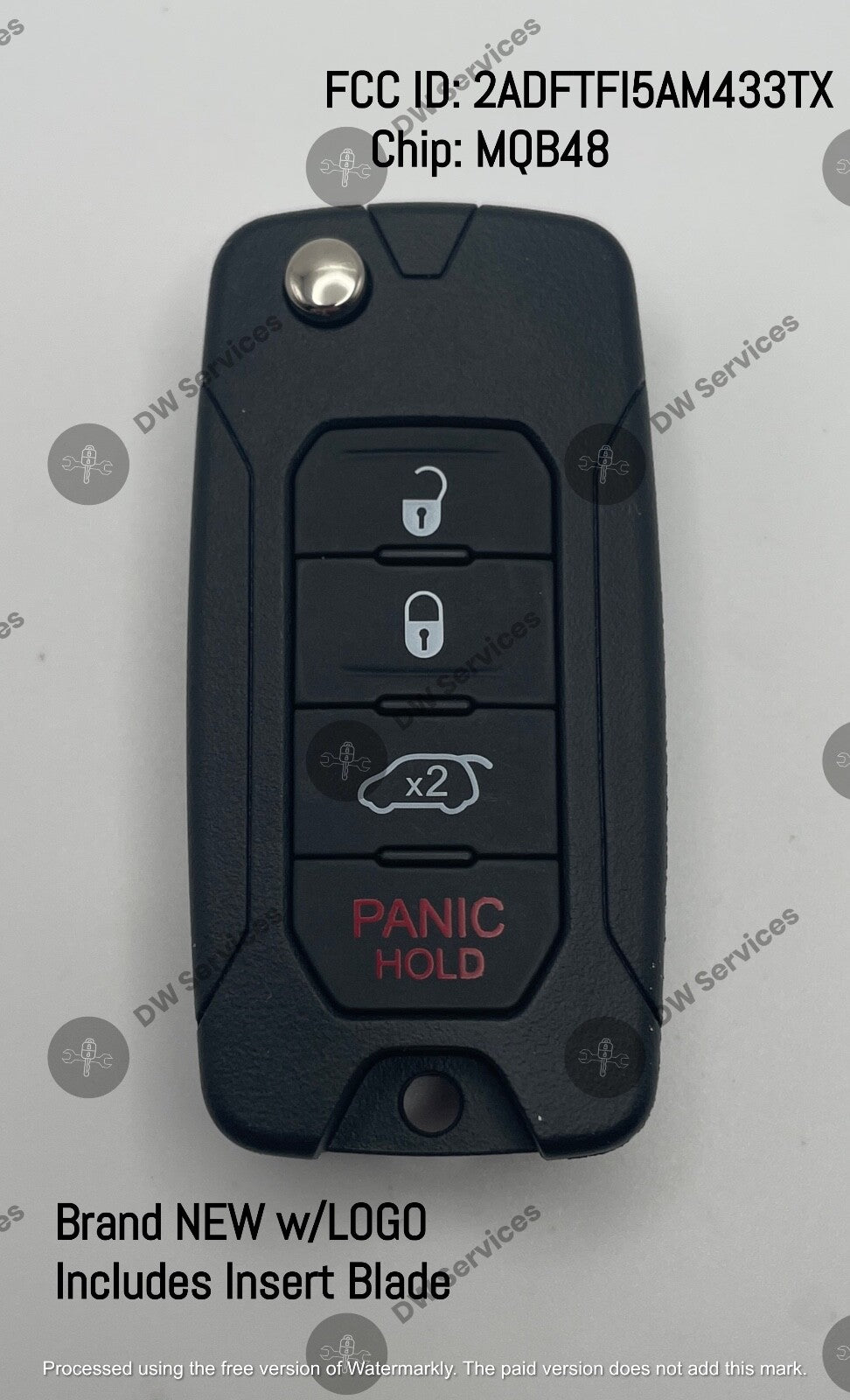 NEW! OEM Jeep Renegade FIAT remote flip key fob Switchblade 2ADFTFI5AM433TX 500X