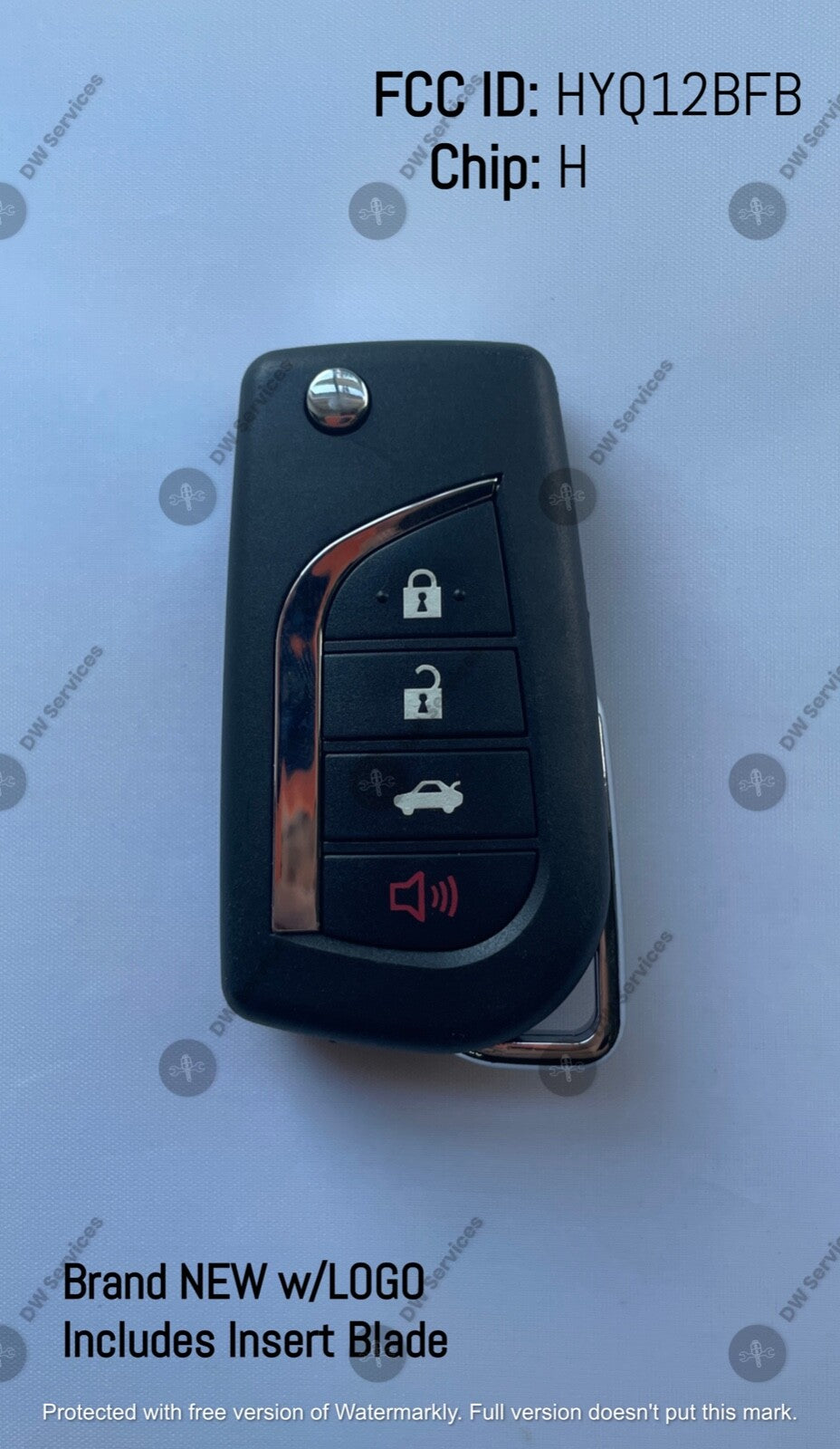 NEW! Toyota Camry Corolla Remote Flip Key HYQ12BFB Key FOB / 89070-06790 /H Chip