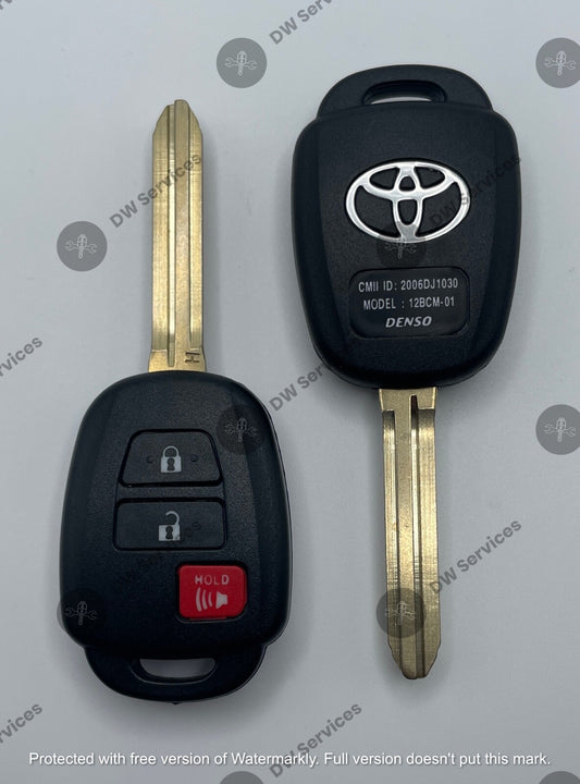 NEW! Toyota 3-button remote head key fob GQ4-52T  H-CHIP  Highlander RAV4 Tacoma