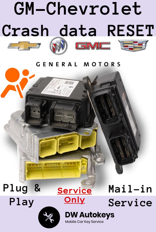 GM Chevrolet Module Reset SRS Crash DATA Clear SAME DAY Return