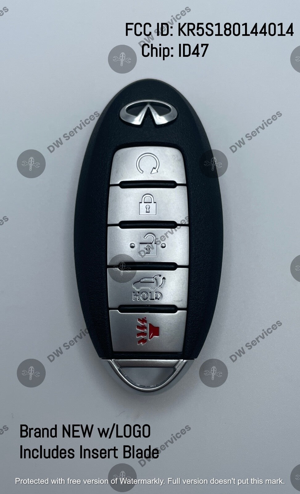 NEW! Infiniti QX60 / JX35 PROXIMITY remote SMART key KR5S180144014 / S180144014