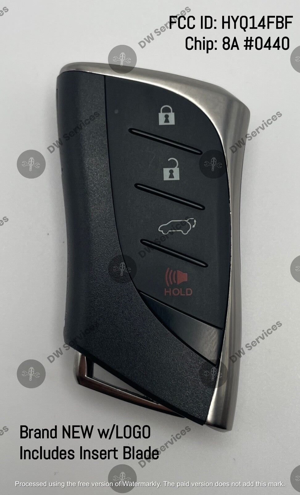 NEW! Lexus UX200 / UX250H Hybrid PROXIMITY remote SMART key FOB HYQ14FBF NR 0440