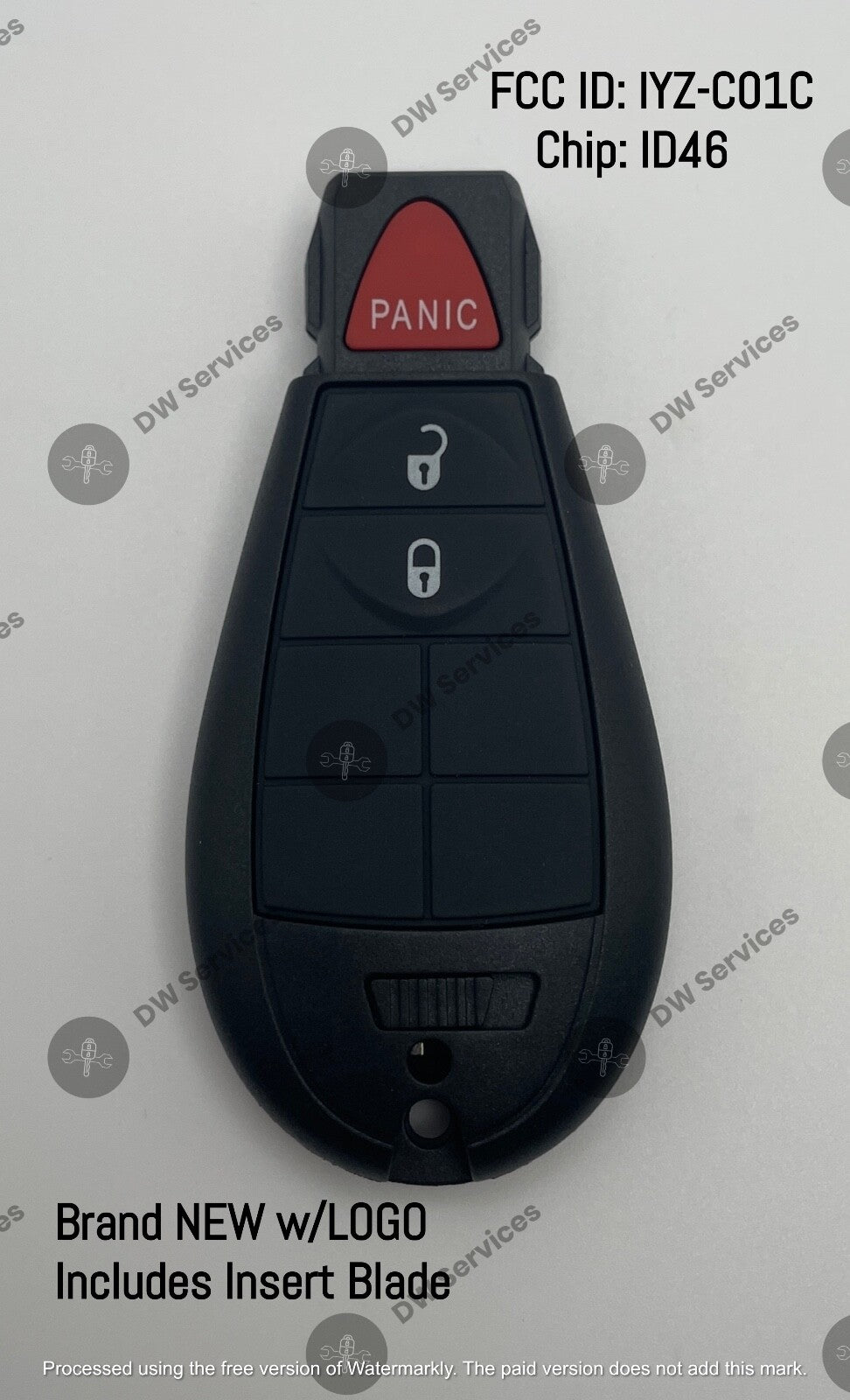 NEW! Dodge Durango 2011 - 2013 remote key fob KEYLESS GO FOBIK PROX IYZ-C01C