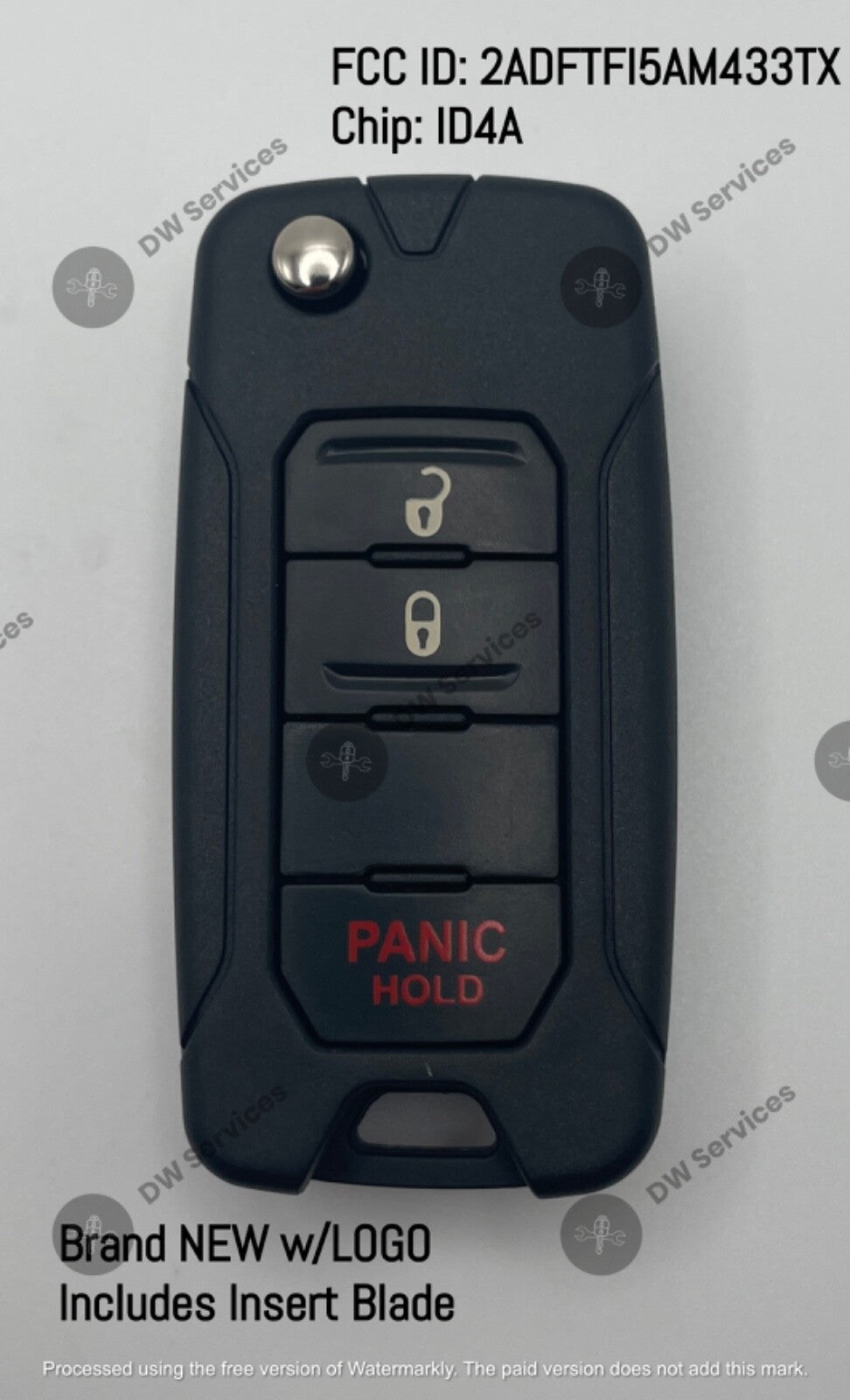 NEW! OEM Jeep Renegade 2015-2018 remote flip key fob Switchblade 2ADFTFI5AM433TX