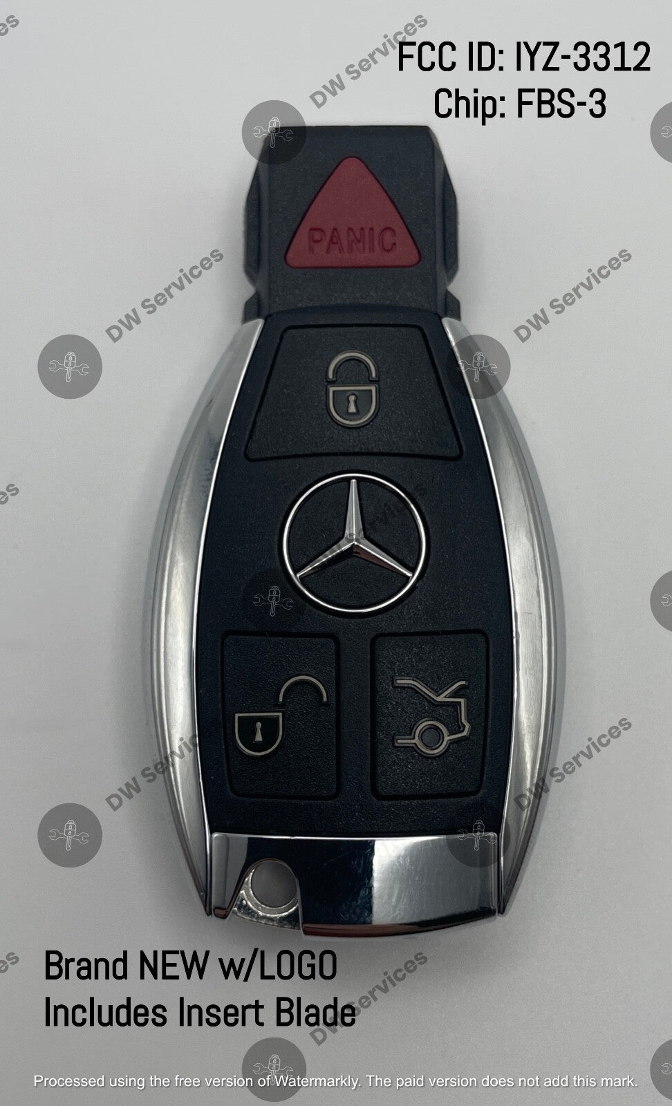 NEW! Mercedes Benz 2009-2017 Keyless Go Fobik Key FBS3 IYZ-3312 PUSH-TO-START