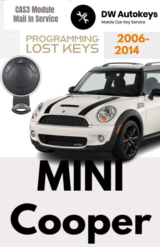 06-14 MINI Cooper Smart/Slot key fob Programming CAS3 MAIL-IN MODULE SERVICE