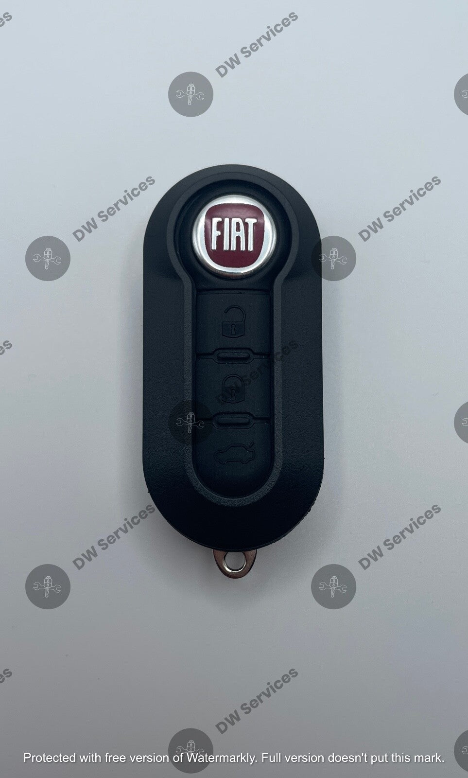 NEW! FIAT 500 3-button remote flip key fob LTQF12AM433TX Delphi BCM  CITY RAM