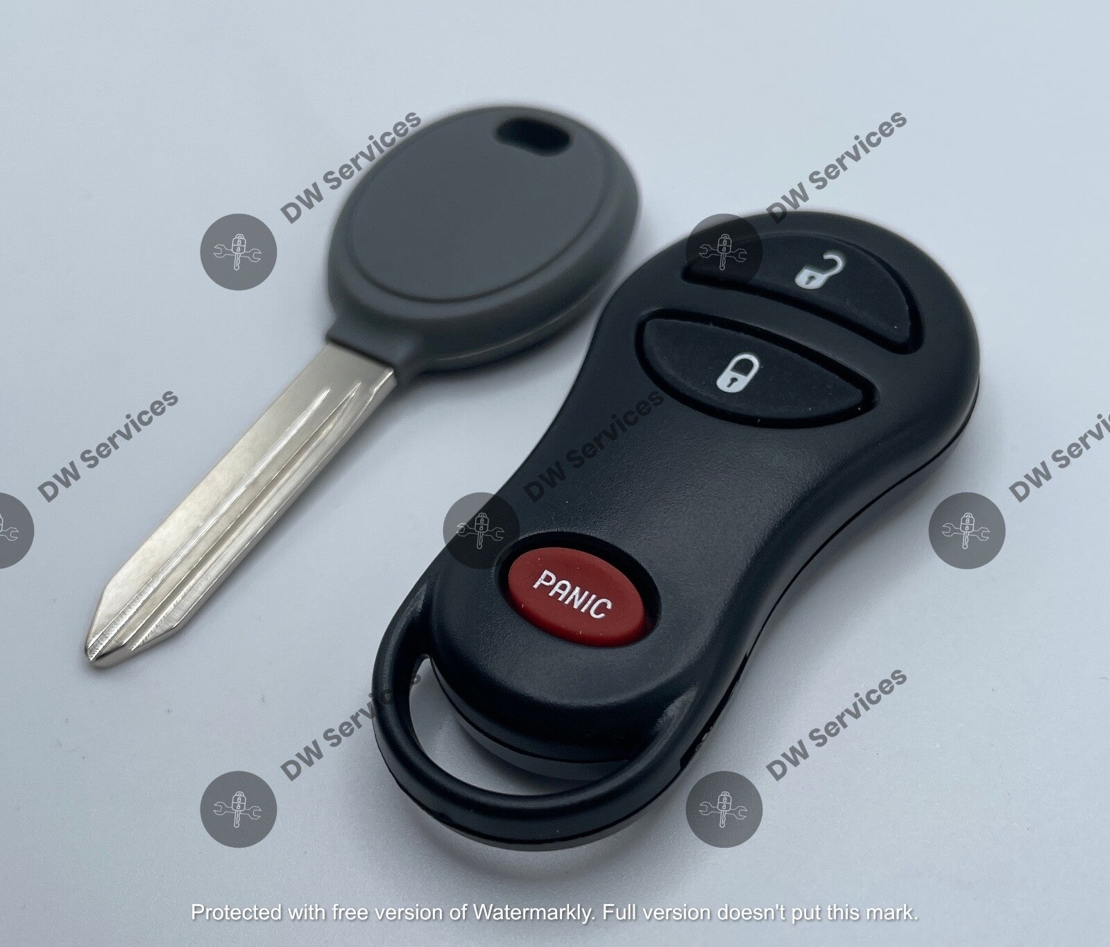 NEW! Dodge/Jeep keyless entry remote FOB GQ43VT9T & Transponder KEY 4D64 Chip