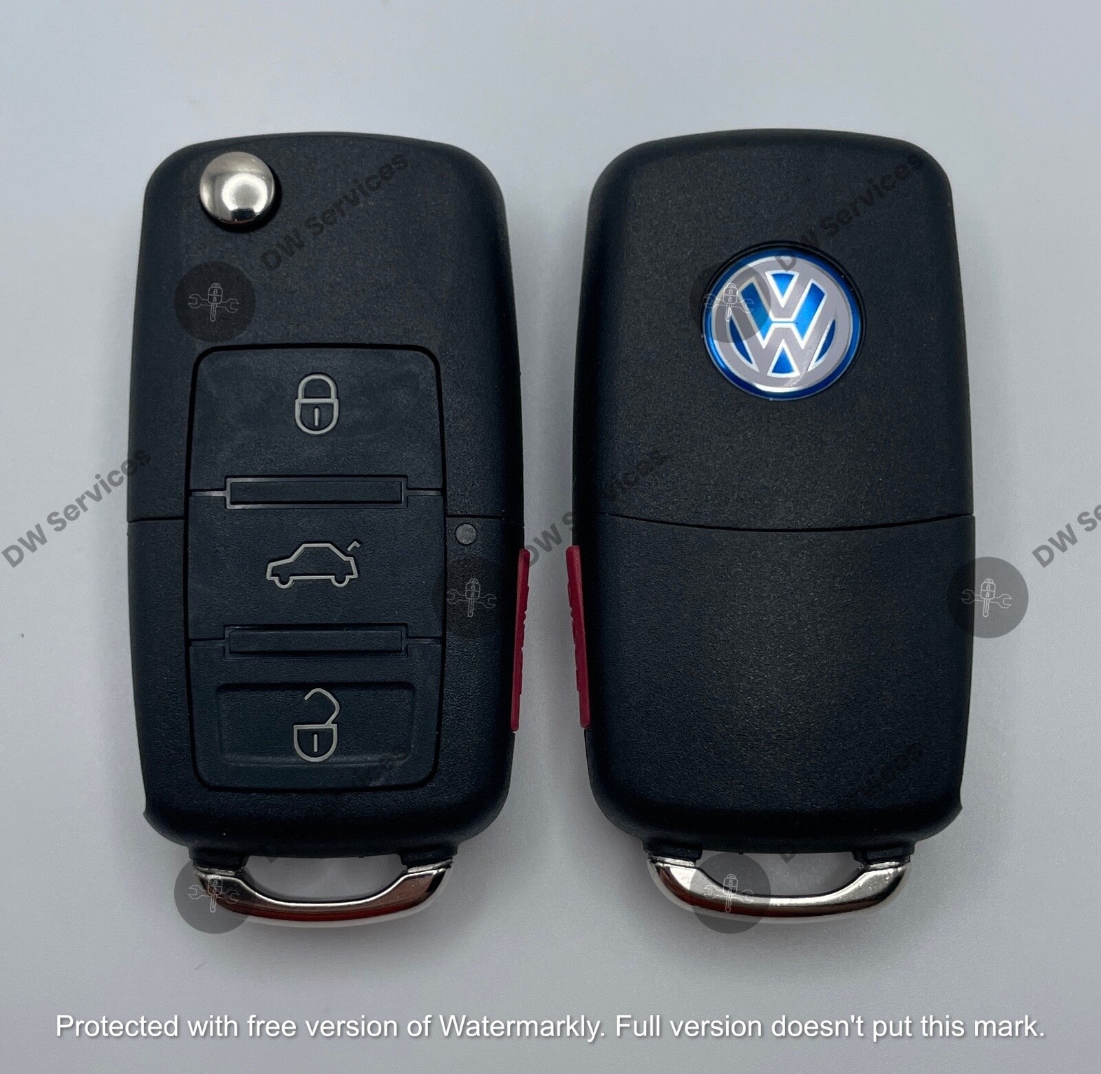 NEW! Volkswagen 4 button flip key remote fob NBG735868T / 1J0959753AM/DC Jetta G