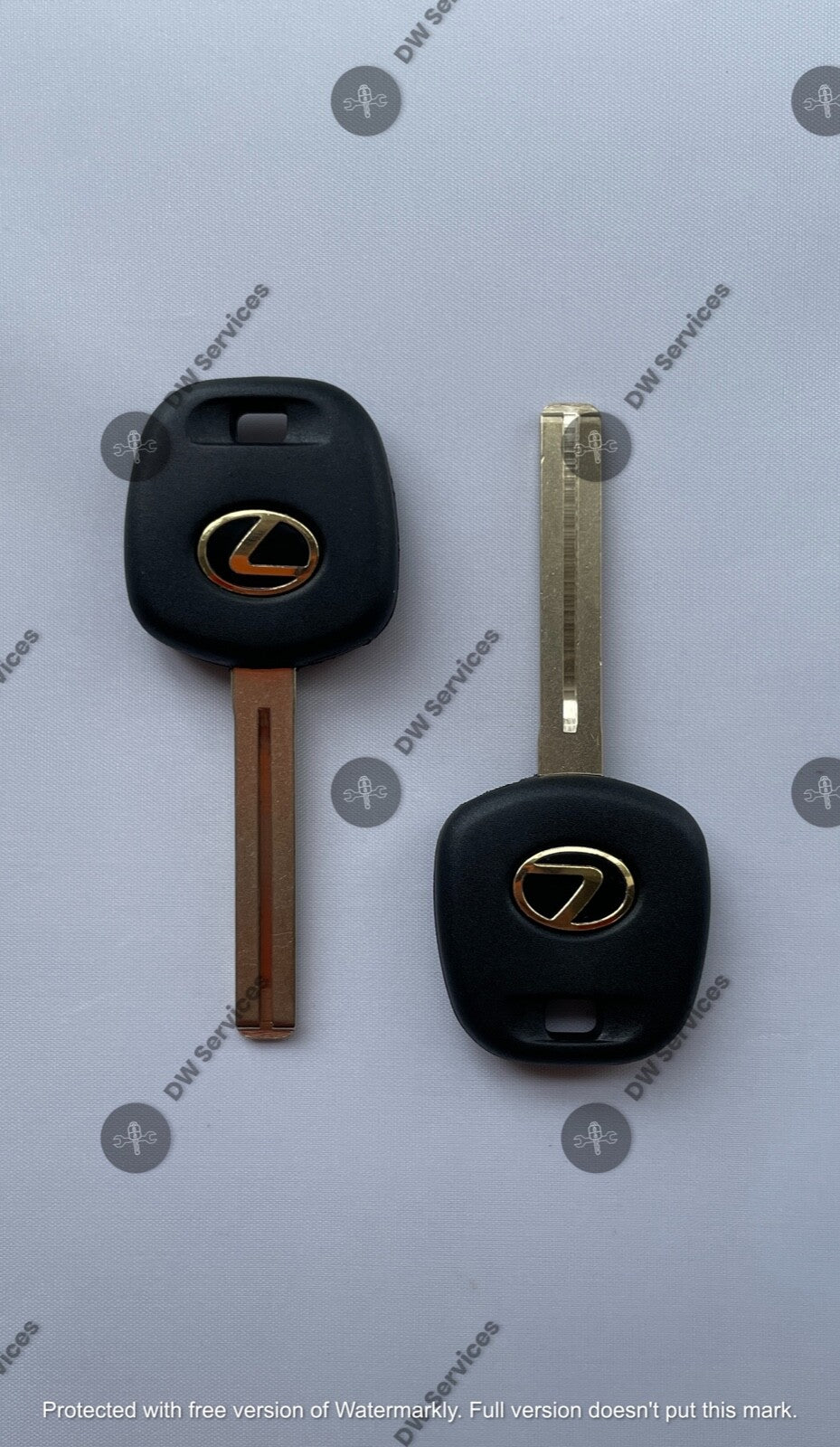 2x NEW! OEM Lexus Transponder Chip 4C Ignition Key Replacement TOY40 LONG Blade