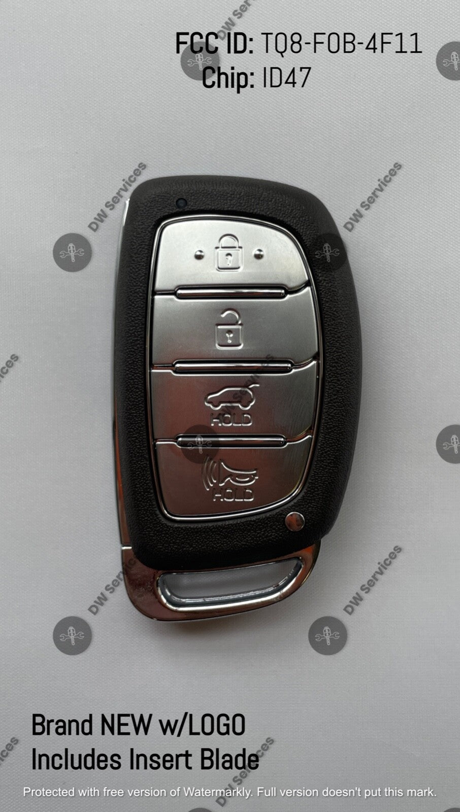 NEW! Hyundai Tucson 18-19 4 button Smart keyless PROX remote fob TQ8-FOB-4F11