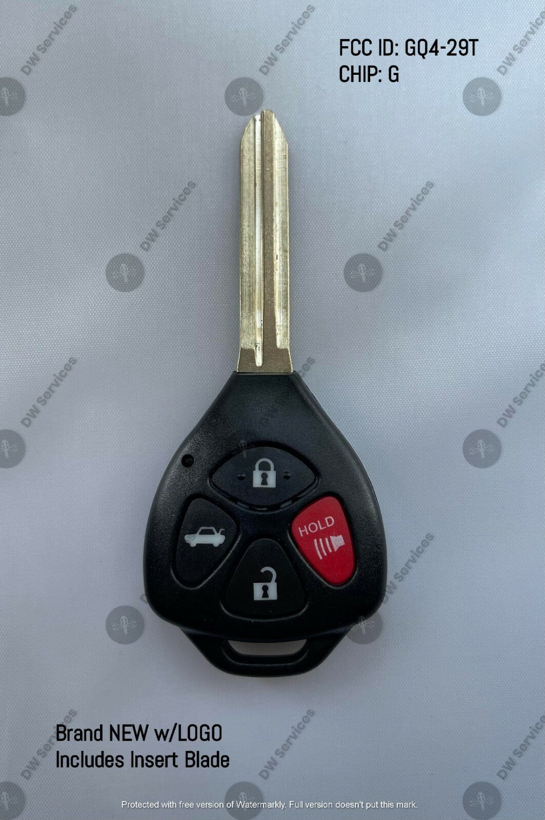 NEW! Toyota 4 button remote head key fob HYQ12BBY, HYQ12BDC - G CHIP Corolla