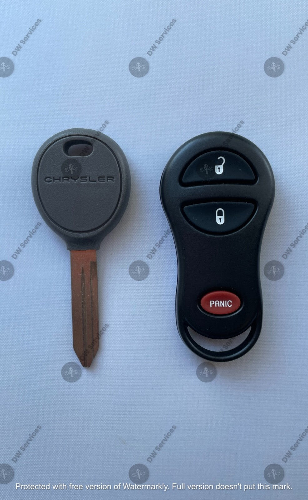 NEW! Chrysler keyless entry remote FOB GQ43VT17T & Transponder KEY 4D64 Chip L/U