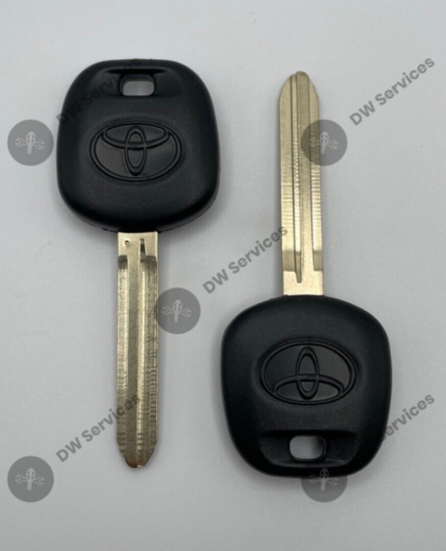 2x NEW! OEM Toyota Transponder Chip 4D67 (DOT) Ignition Key Replacement TOY44D