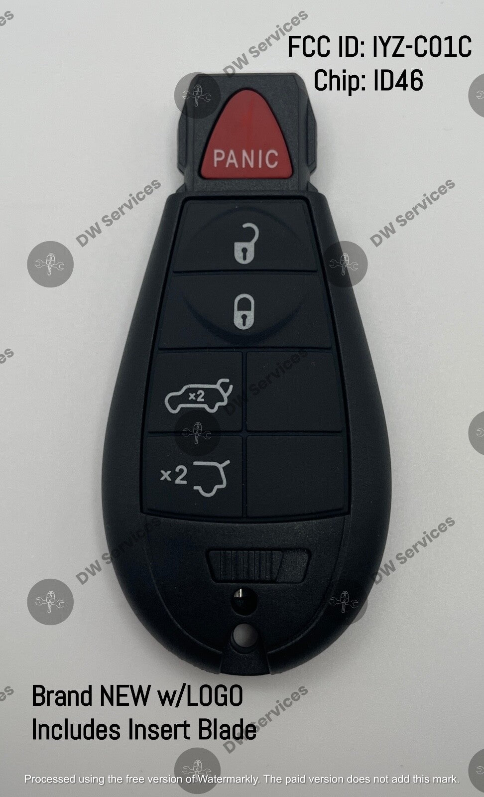 NEW! Dodge Caravan / Durango / Journey keyless remote key fob FOBIK IYZ-C01C
