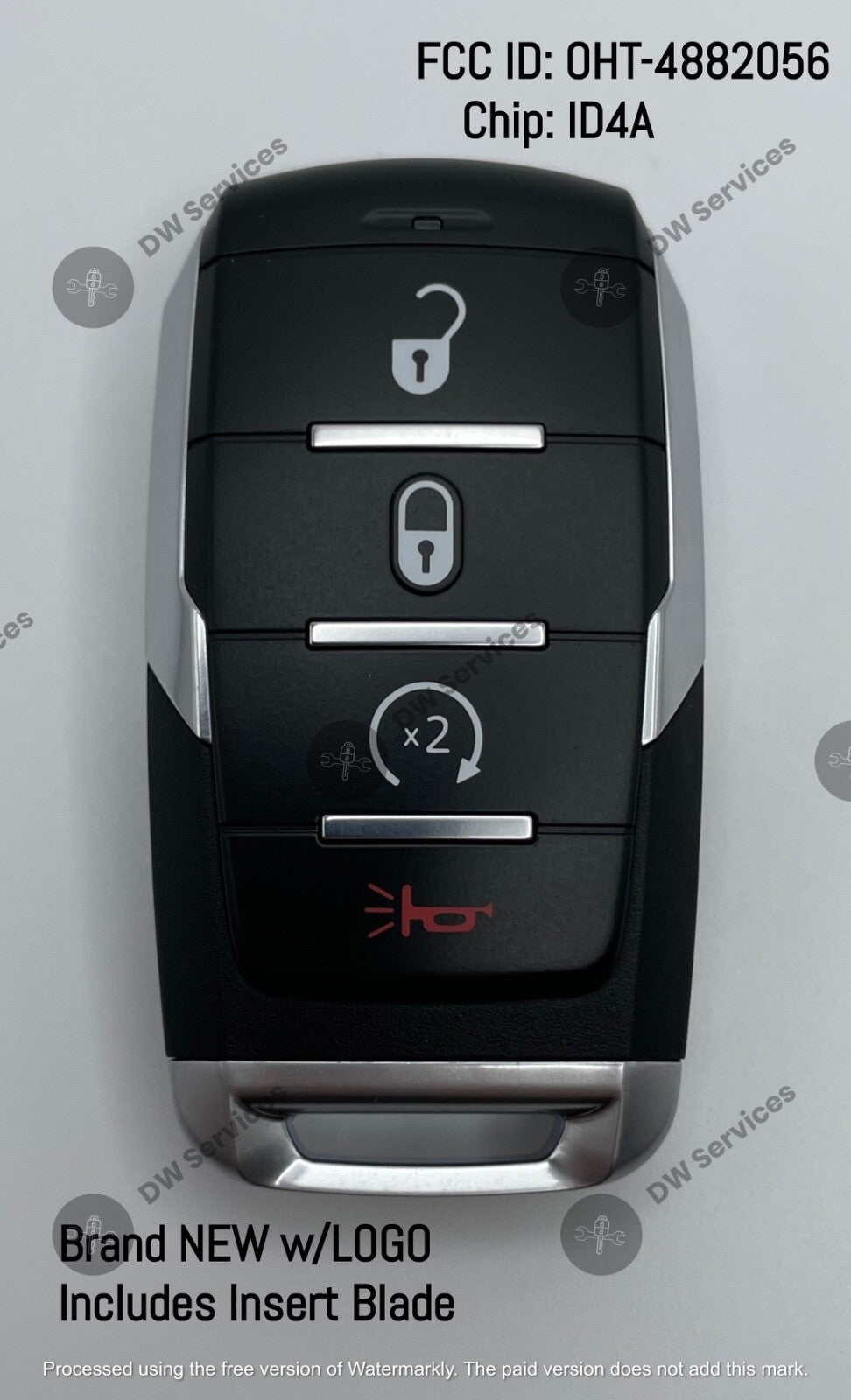 NEW ! OEM Genuine Dodge RAM 1500 TRX SMART PROXIMITY REMOTE KEY FOB OHT-4882056