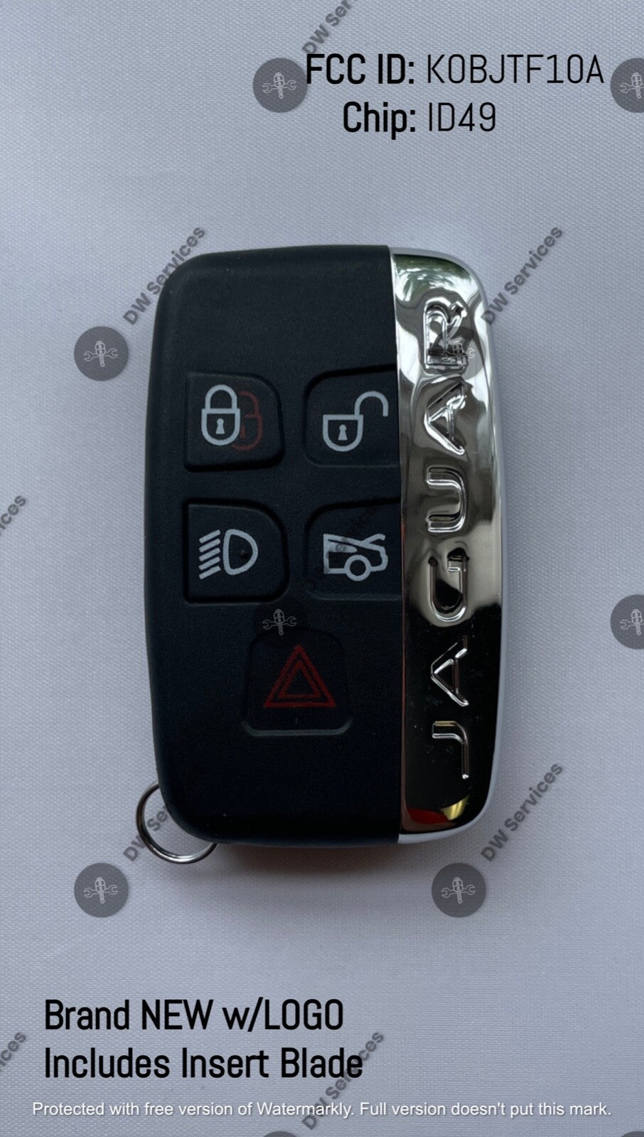 NEW! Jaguar SMART 5button key PROXIMITY keyless Remote Fob KOBJTF10A XE XF XJ XK