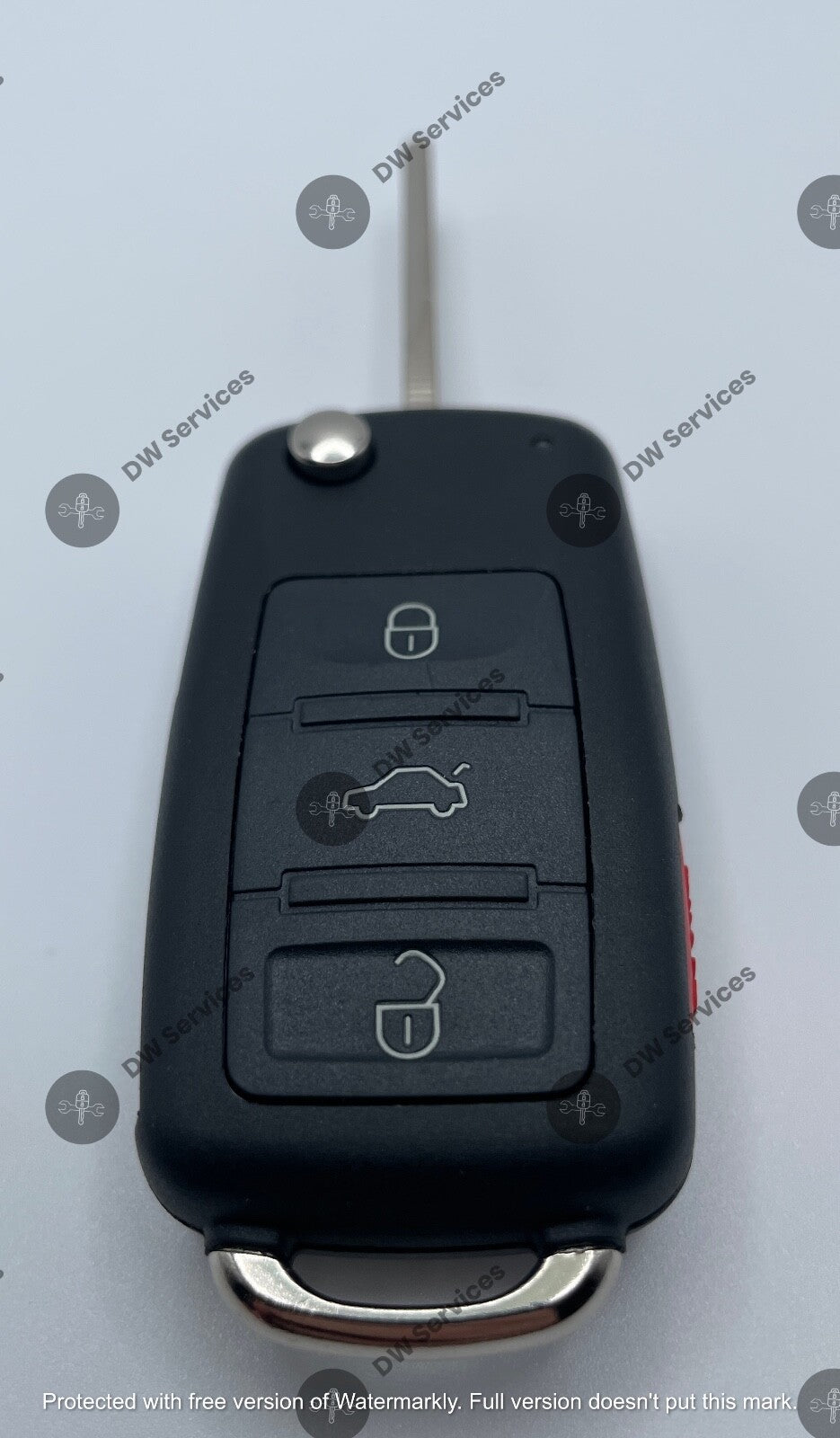NEW! Volkswagen TOUAREG 2004-2010 4-button flip key remote fob KR55WK45022 ID46