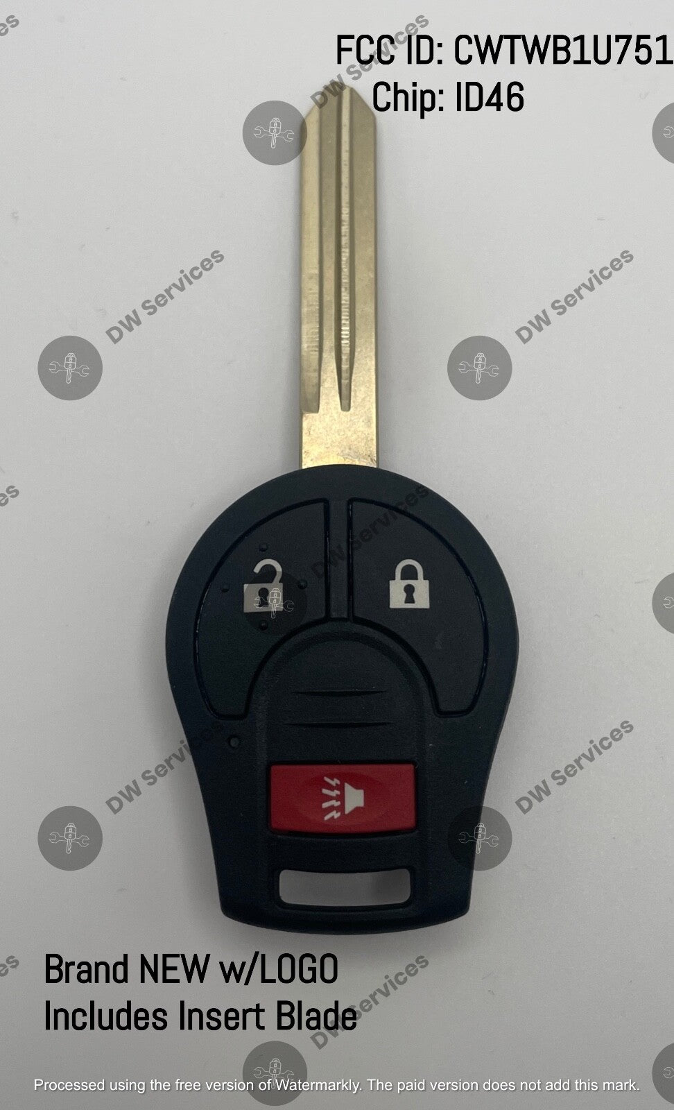 NEW! OEM GENUINE Nissan remote head key fob CWTWB1U751, H0561-C993A