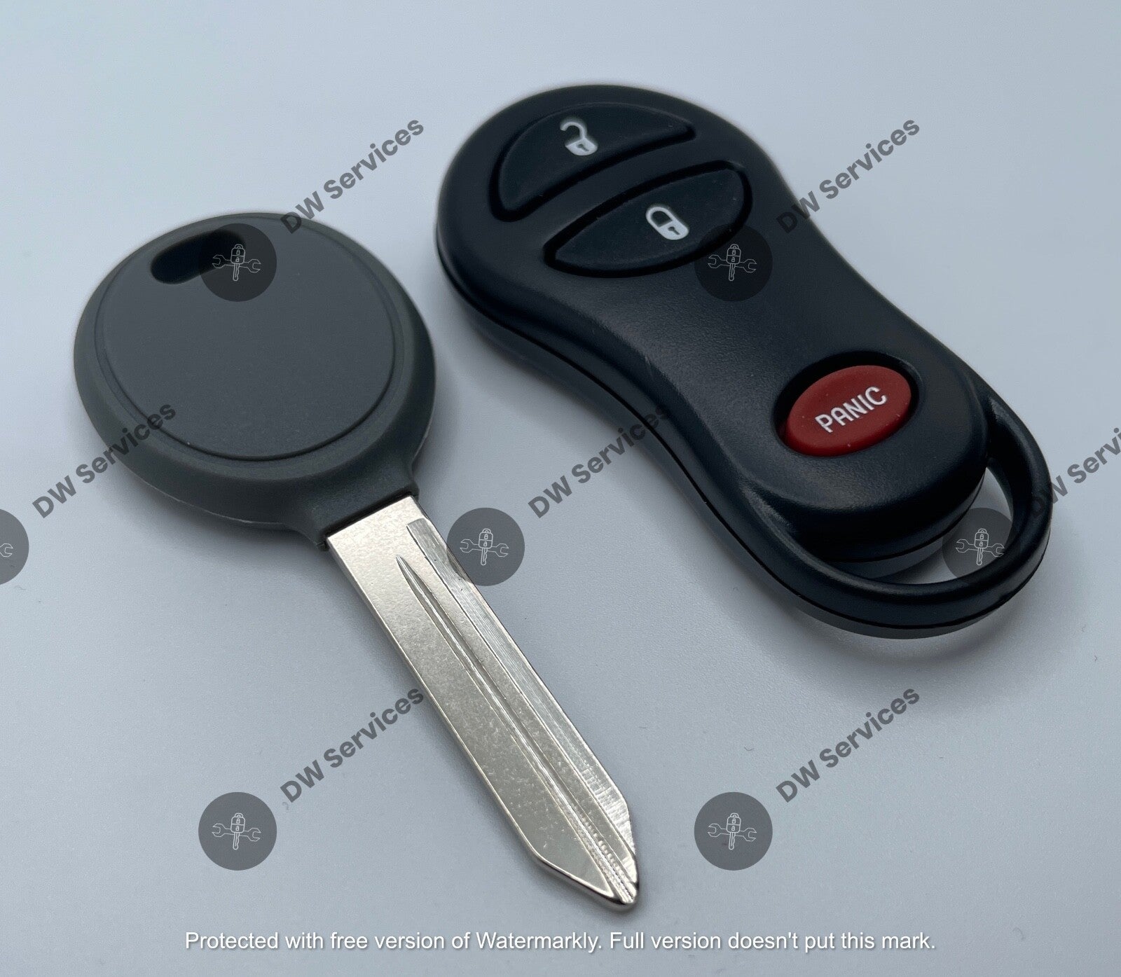 NEW! Dodge/Jeep keyless entry remote FOB GQ43VT9T & Transponder KEY 4D64 Chip