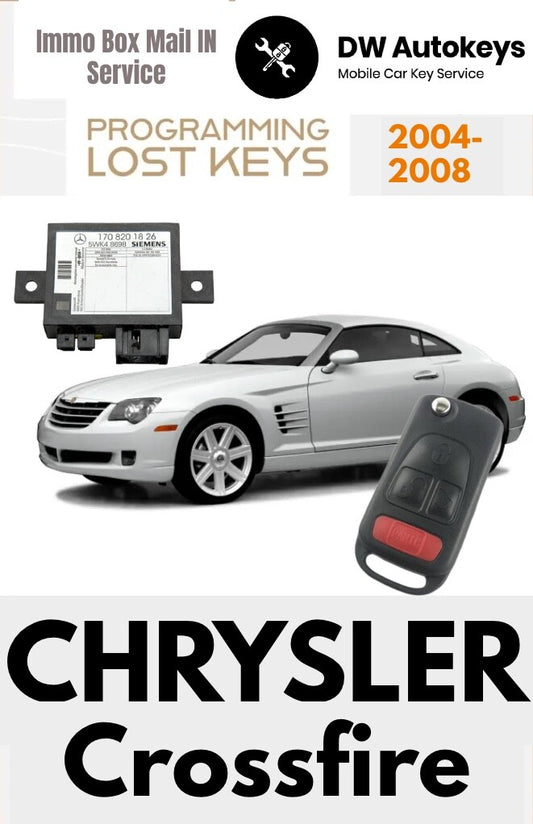 2004 - 2008 Chrysler CROSSFIRE New Key Programming Mail in SERVICE