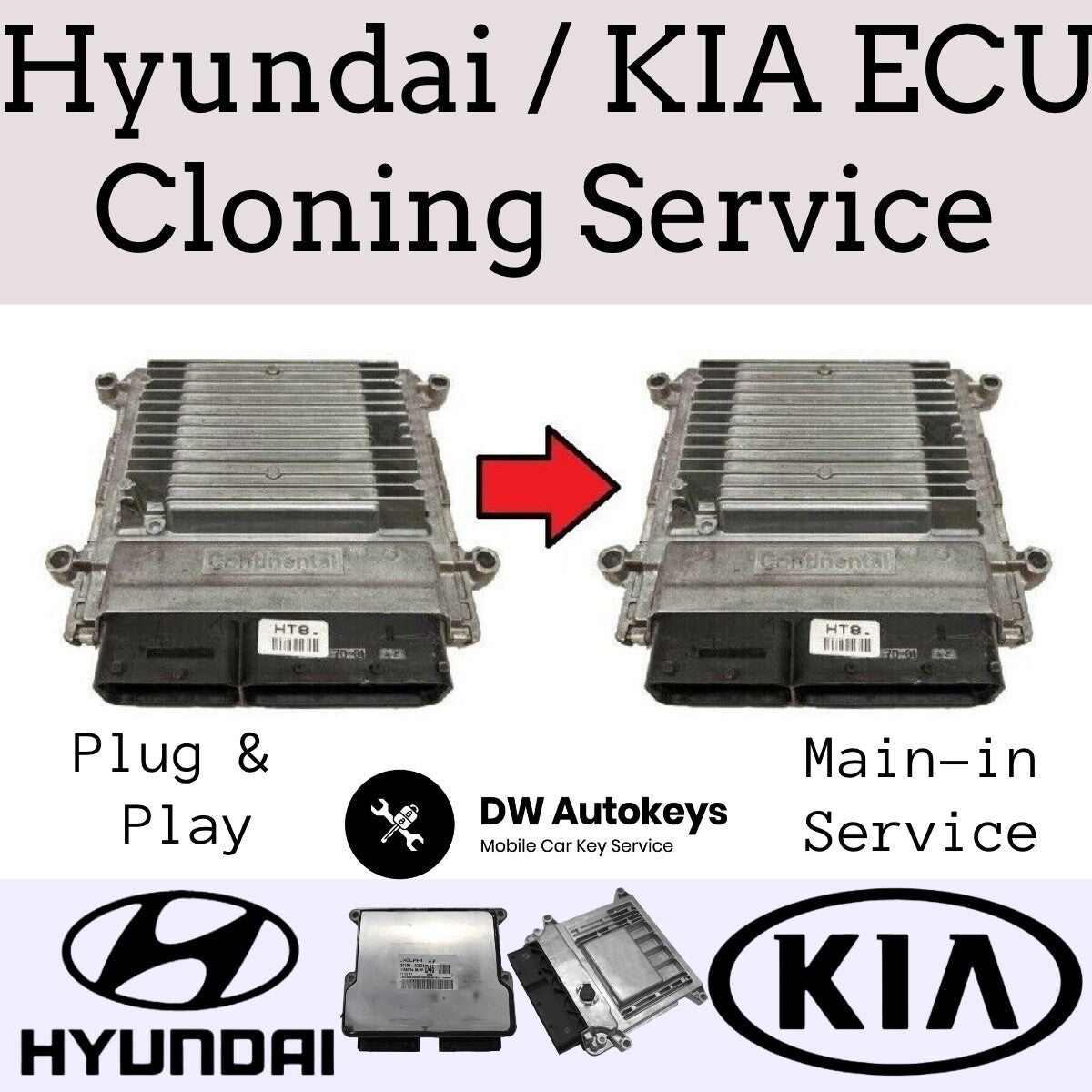 Hyundai / KIA ECM ECU MAIL IN Cloning SERVICE / Plug and Play CUSTOM MT86