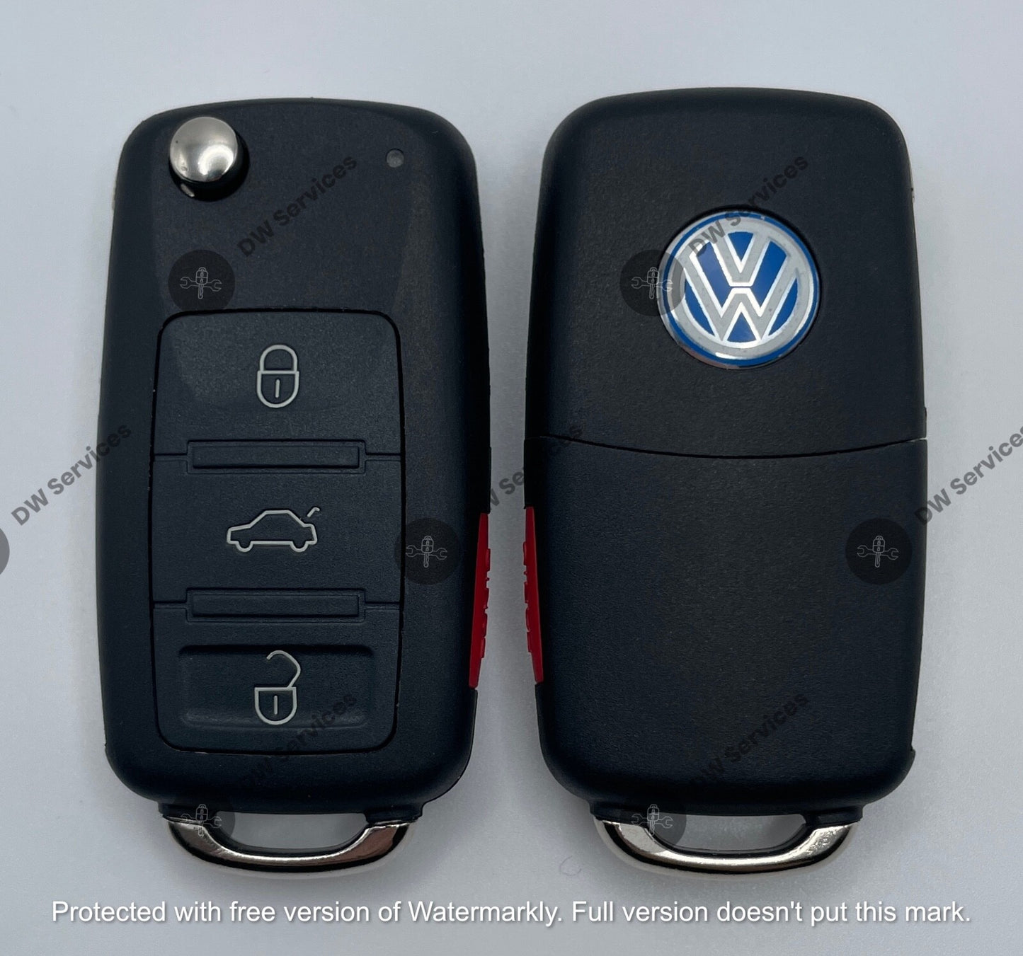 NEW! Volkswagen TOUAREG 2004-2010 4-button flip key remote fob KR55WK45022 ID46